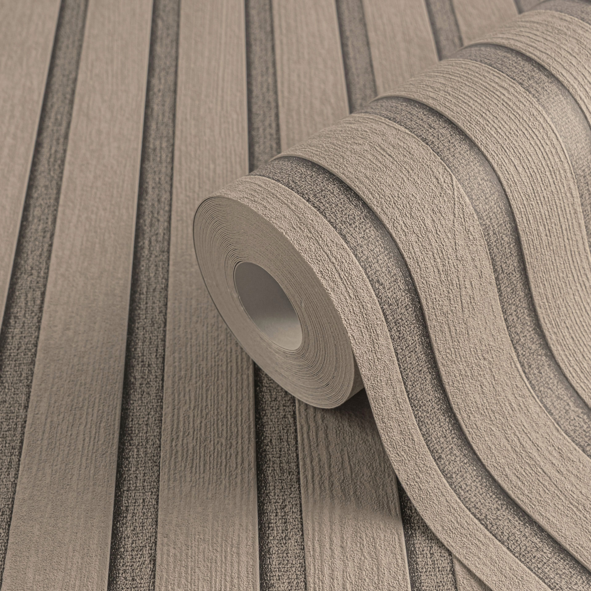 AS Vliestapete Attractive 3 Holzpaneele Beige 790411