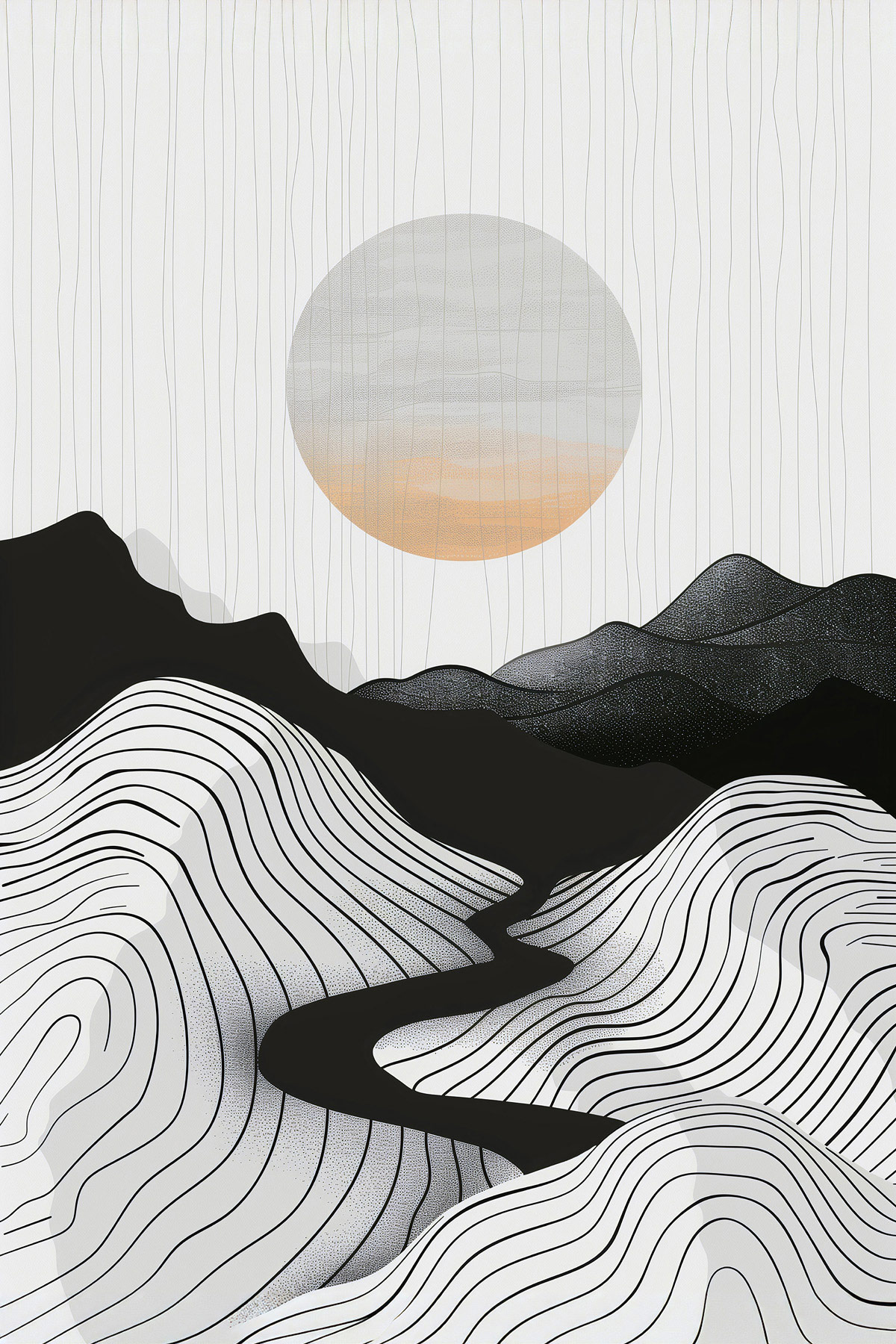 AS Leinwandbild Grey Sun DD132905