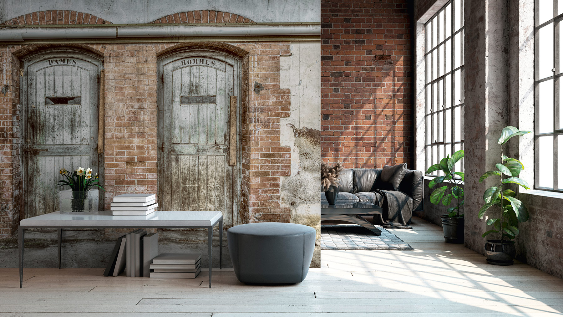 AS Fototapete Designwalls 2 Industrial Gebäude DD123552