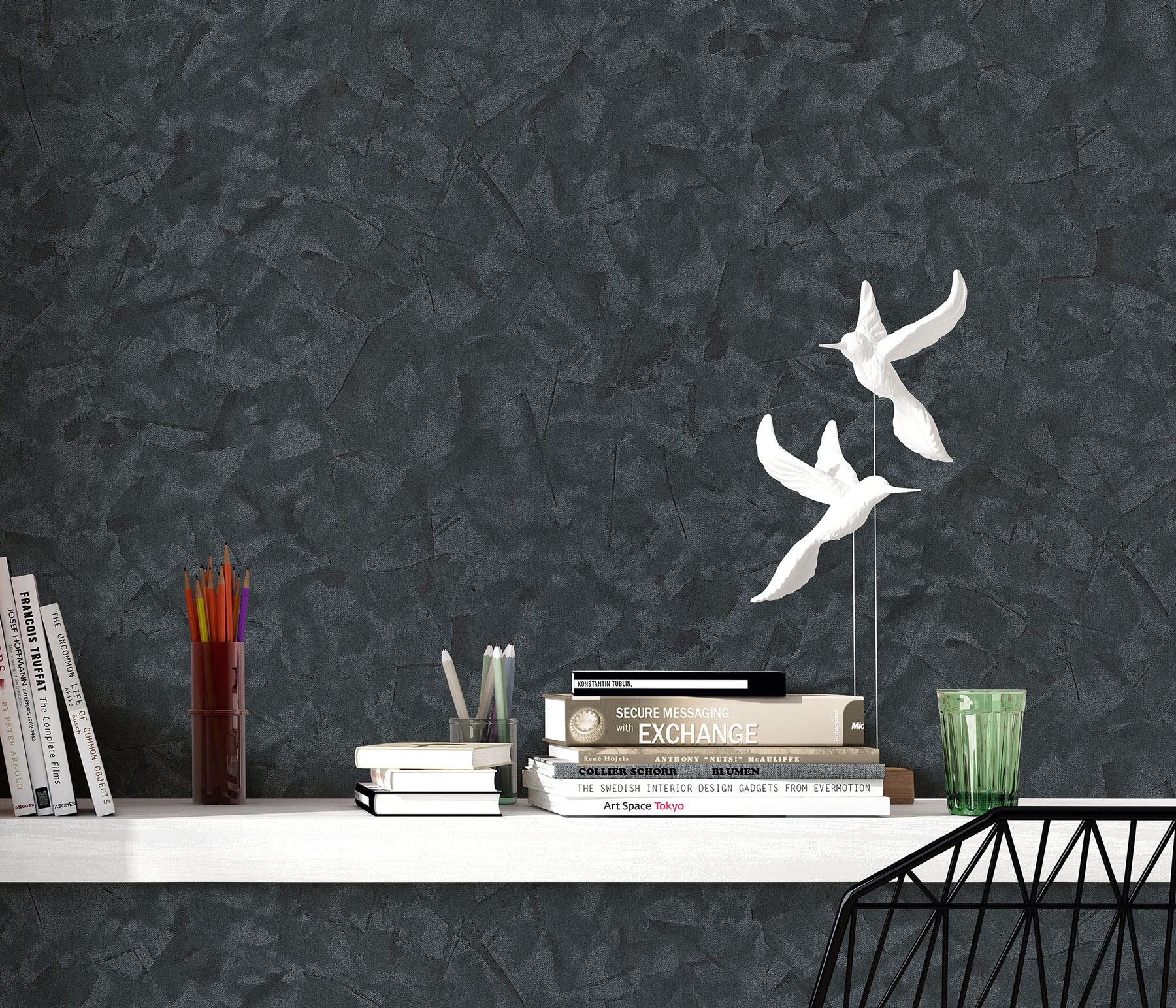 Erismann Vliestapete Elle 3 schwarz 1032915