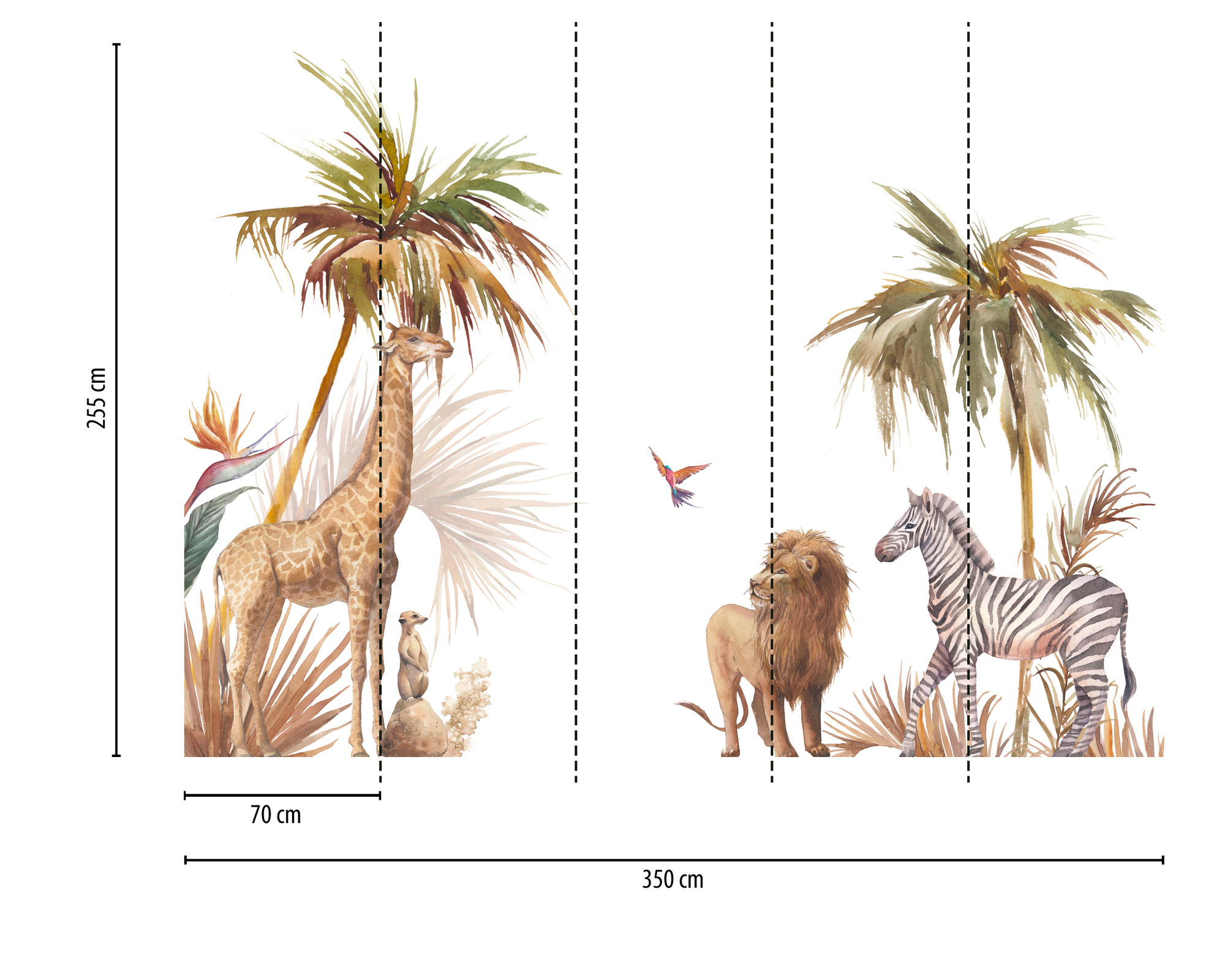 AS Fototapete Designwalls 2 Tiere Kinderzimmer DD123706