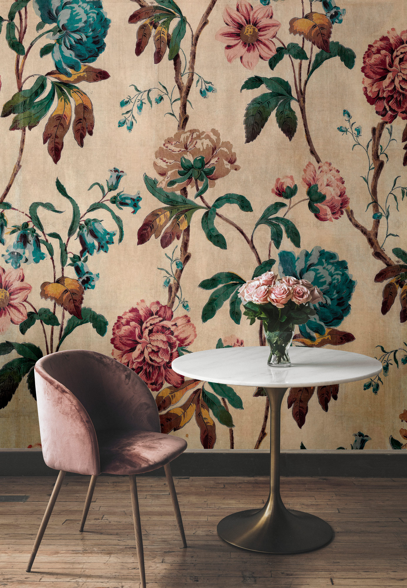 AS Fototapete Walls by Patel 5 Blumen Beige DD134549