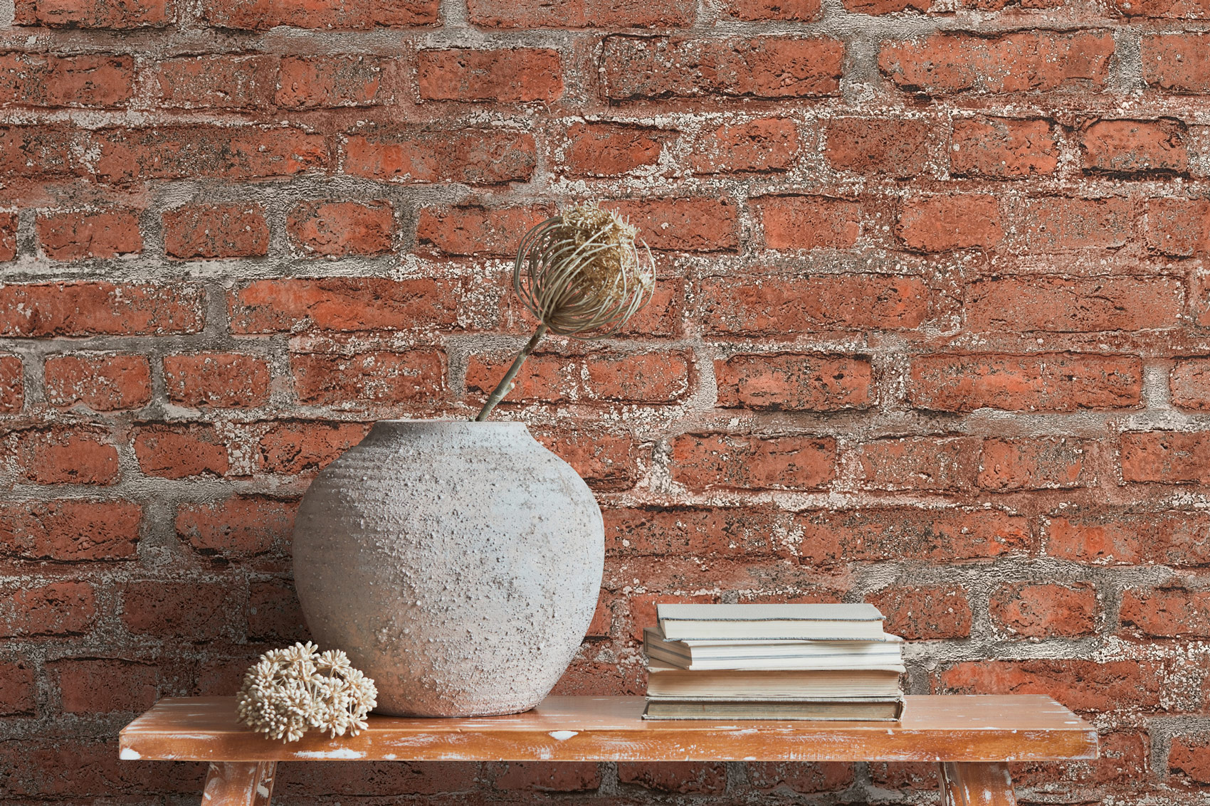 AS Vliestapete Elements 2 Steintapete Rot Mauer 361392