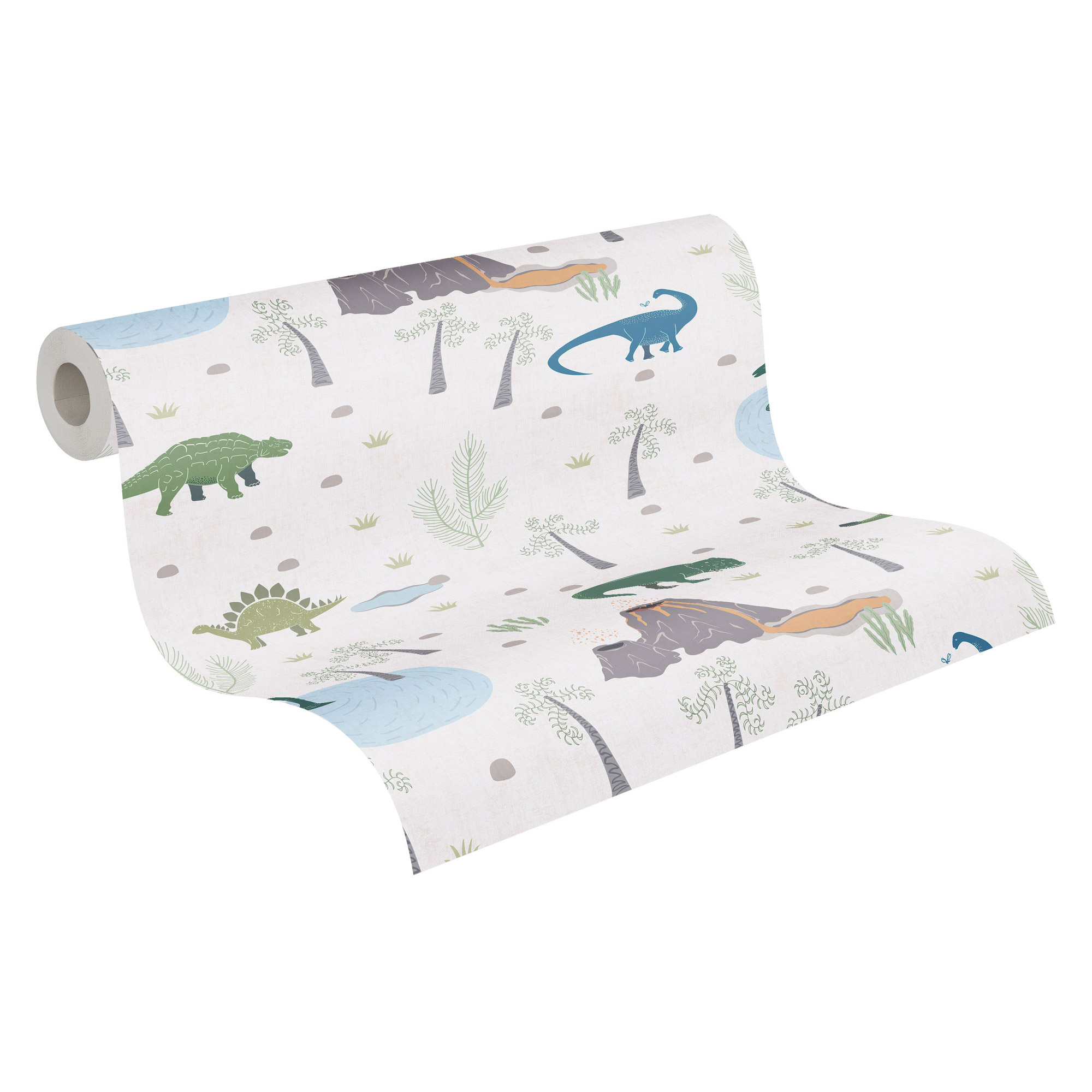 AS Vliestapete Lilly & Luis Dinos Blau 771401