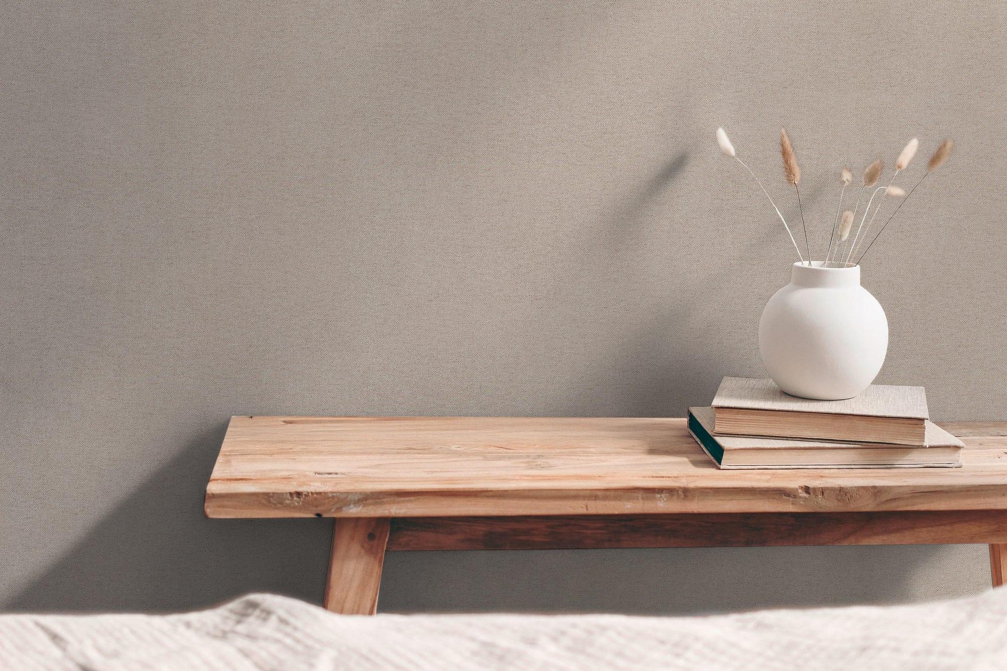 AS Vliestapete Hygge 3 Uni Braun 790978