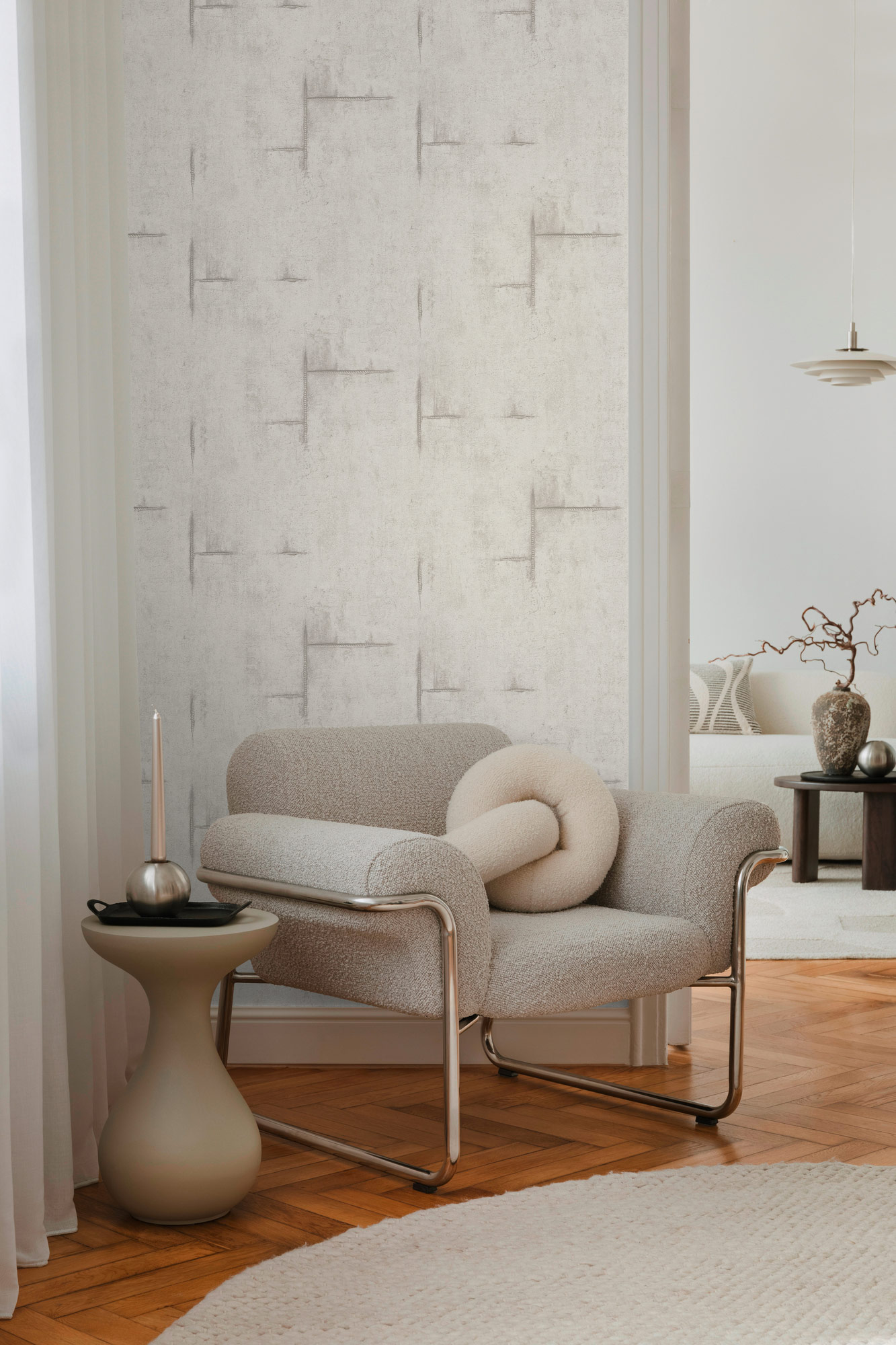 AS Vliestapete CosmoLiving Betonoptik Weiß 790851