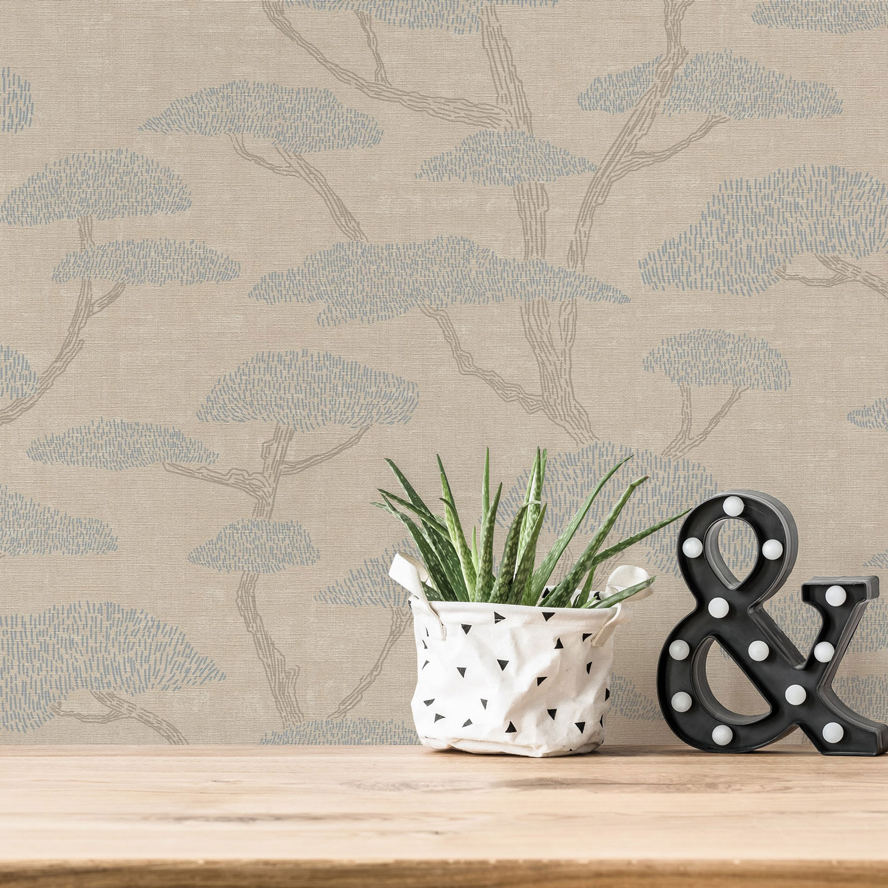 AS Vliestapete Nara Satintapete Baum tapete 387411