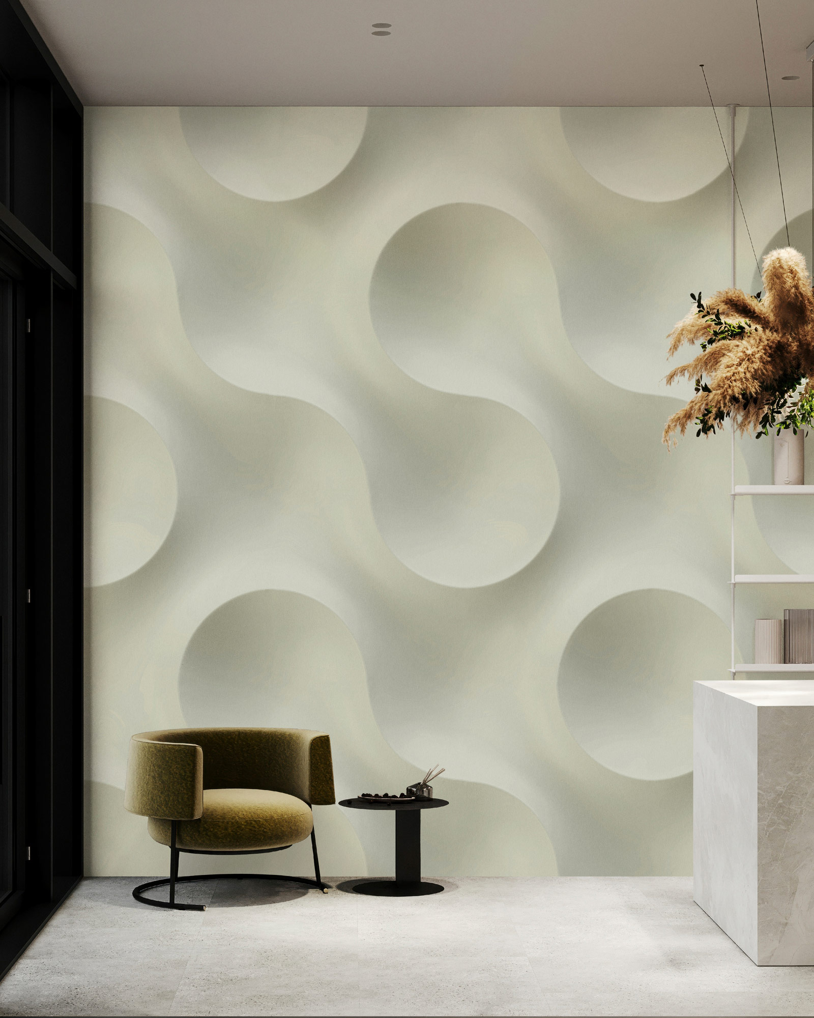 AS Fototapete Walls by Patel 5 Kreise Mintgrün DD135059