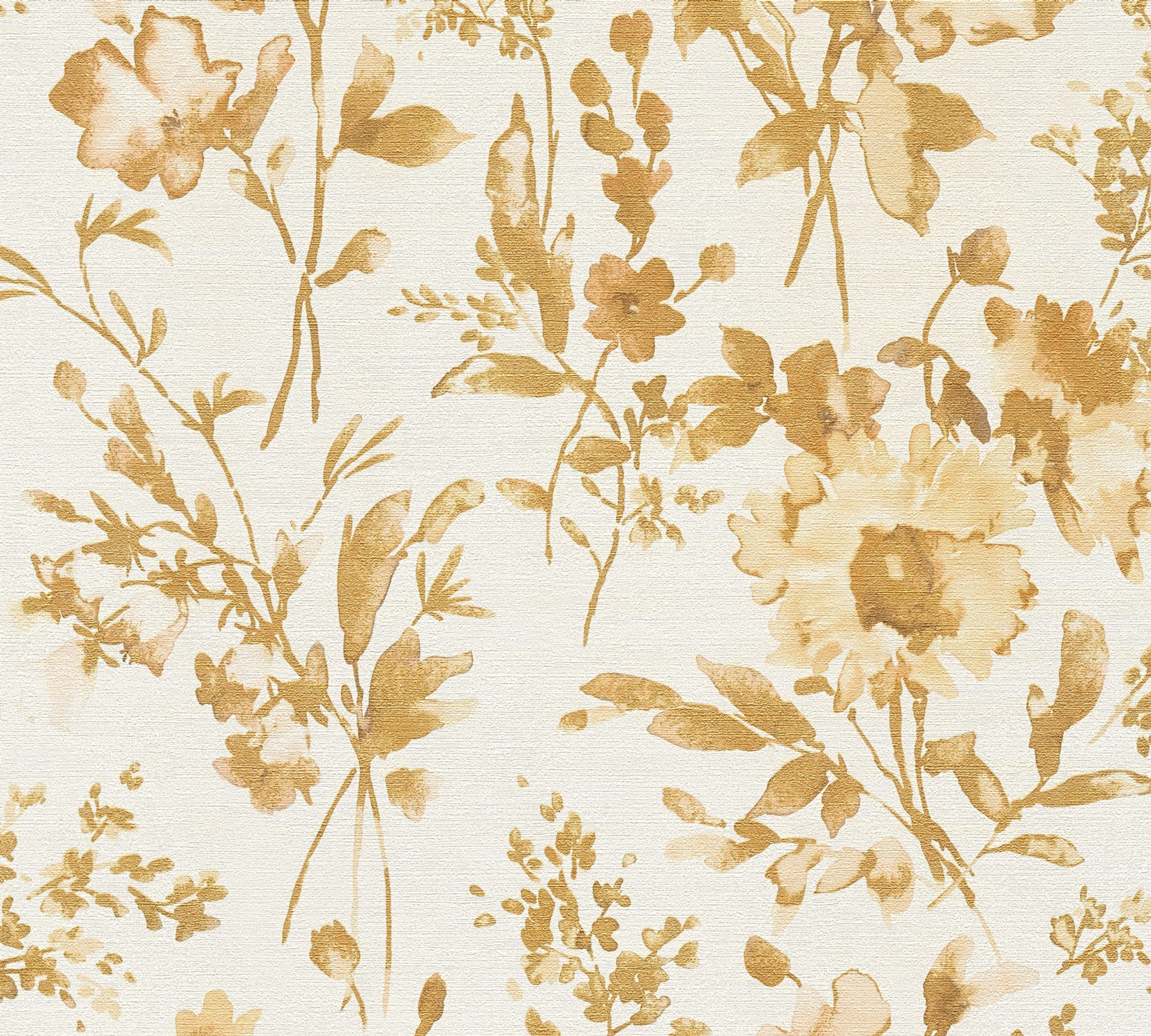 AS Vliestapete CosmoLiving Blumen Gold 790614