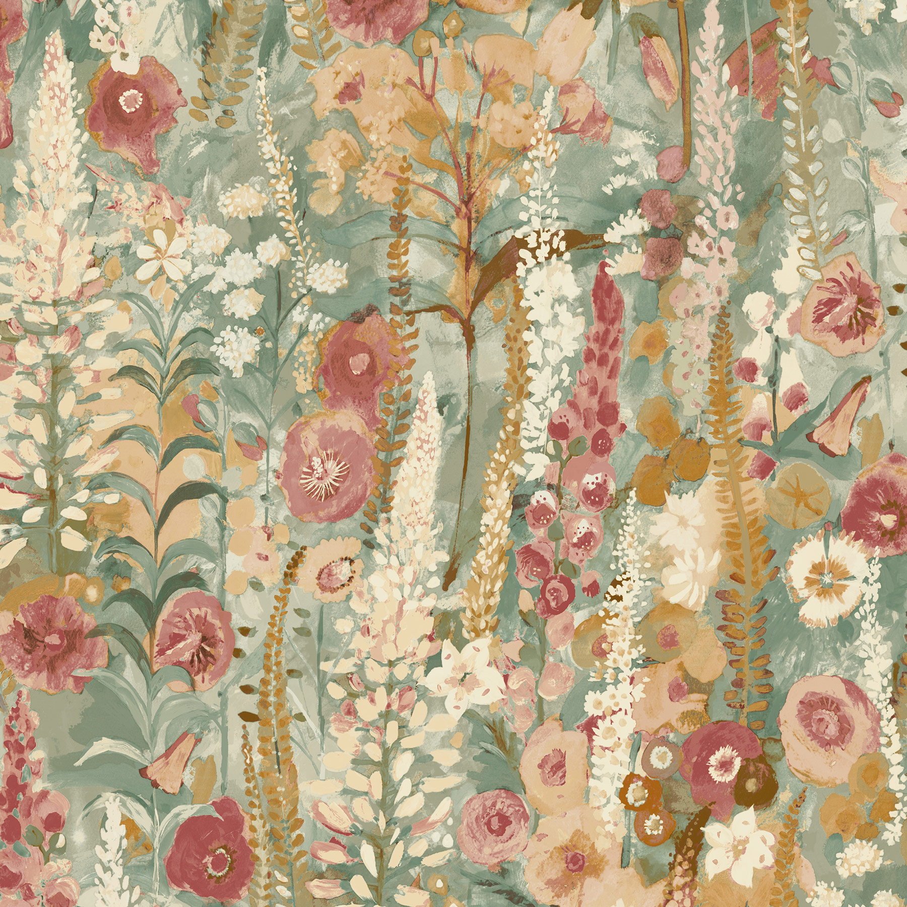 Grandeco Vliestapete Inia Blumen A74603