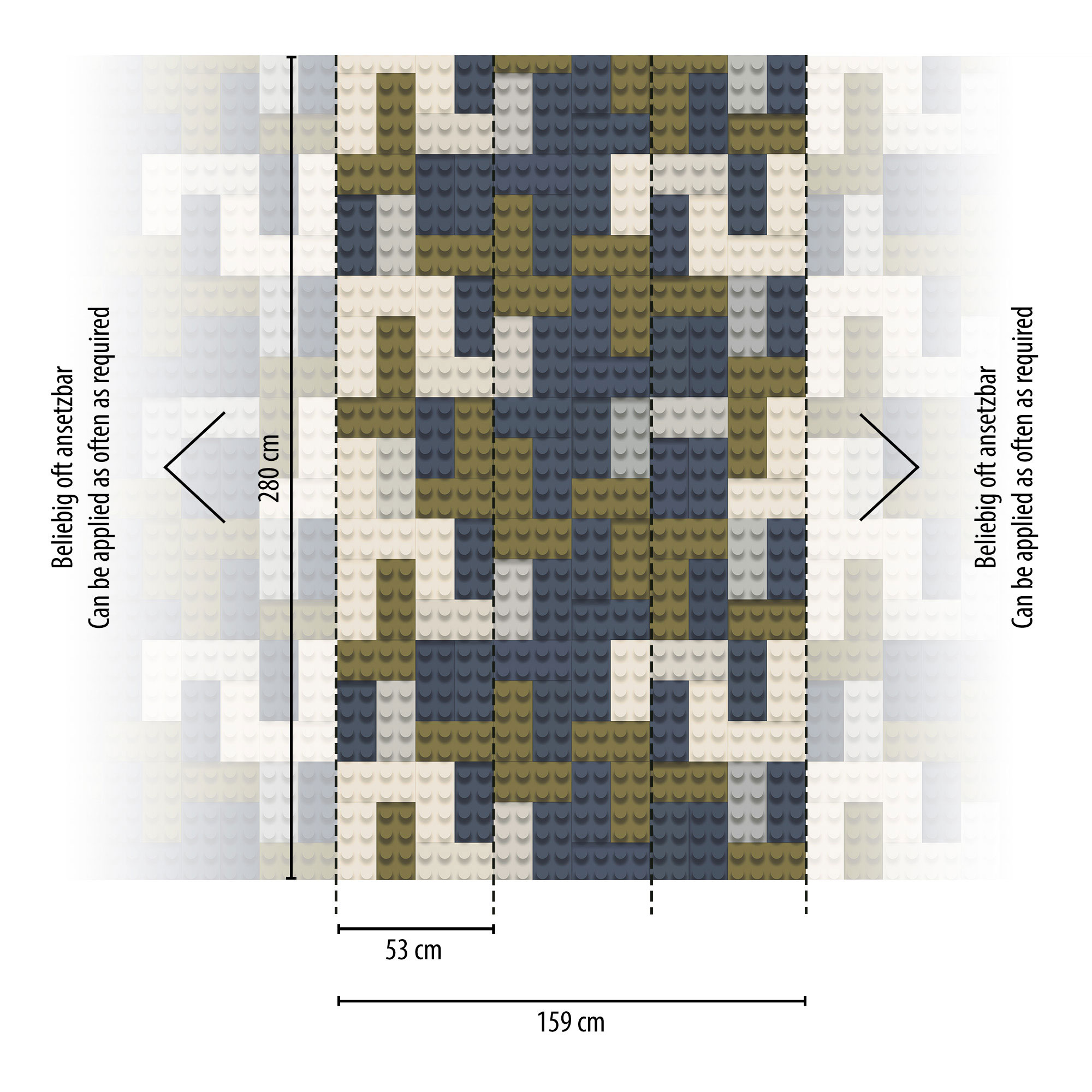 AS Vliestapete Lilly & Luis Bausteine Beige 770651