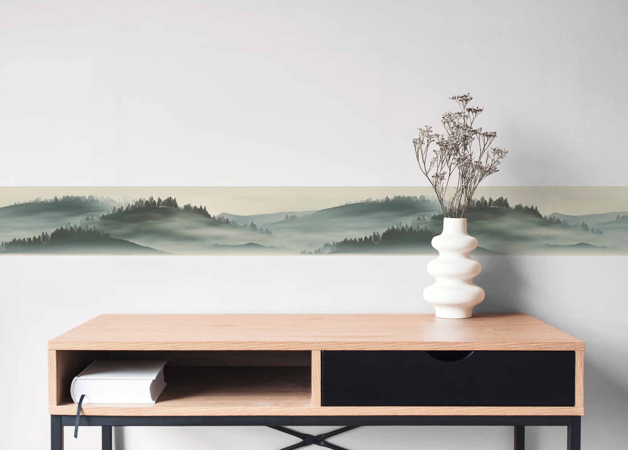 AS Borte Selbstklebende Bordüre Natur Grau 787371