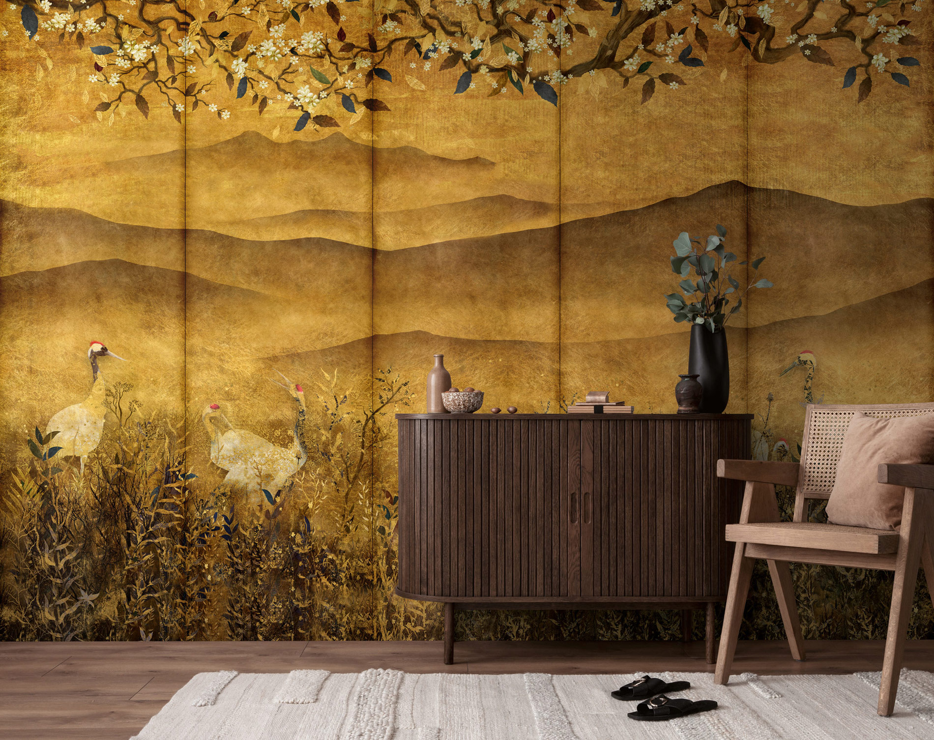 AS Fototapete The Wall 4 Natur Braun 396151