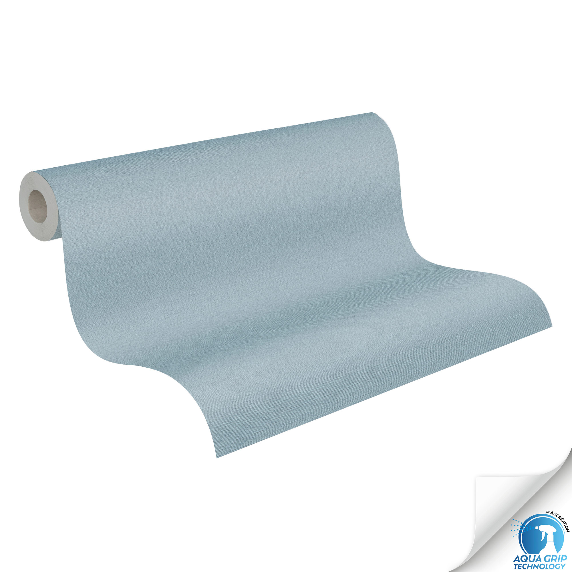 AS Vliestapete WOW Designdrop Unitapete Blau 785753