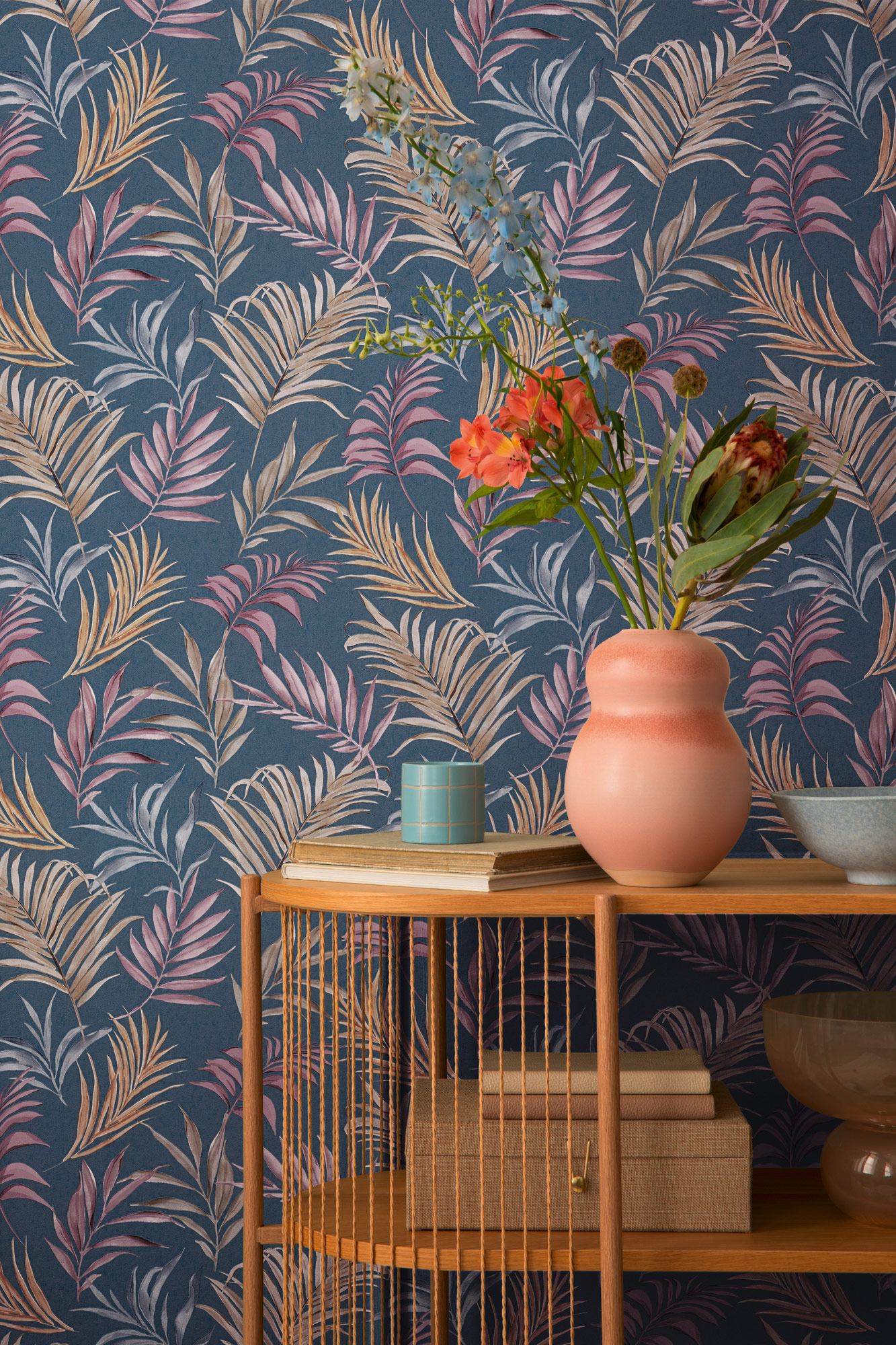 AS Vliestapete CosmoLiving Dschungel Blau 791085