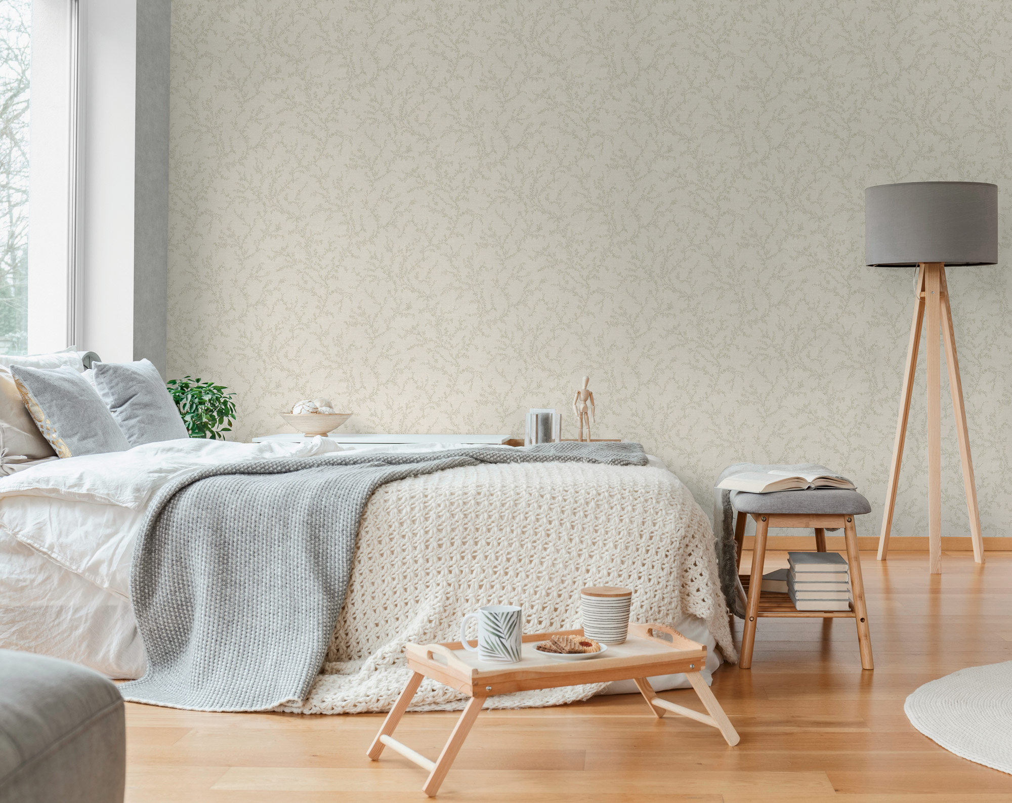 AS Vliestapete Hygge 3 Natur Creme 790903