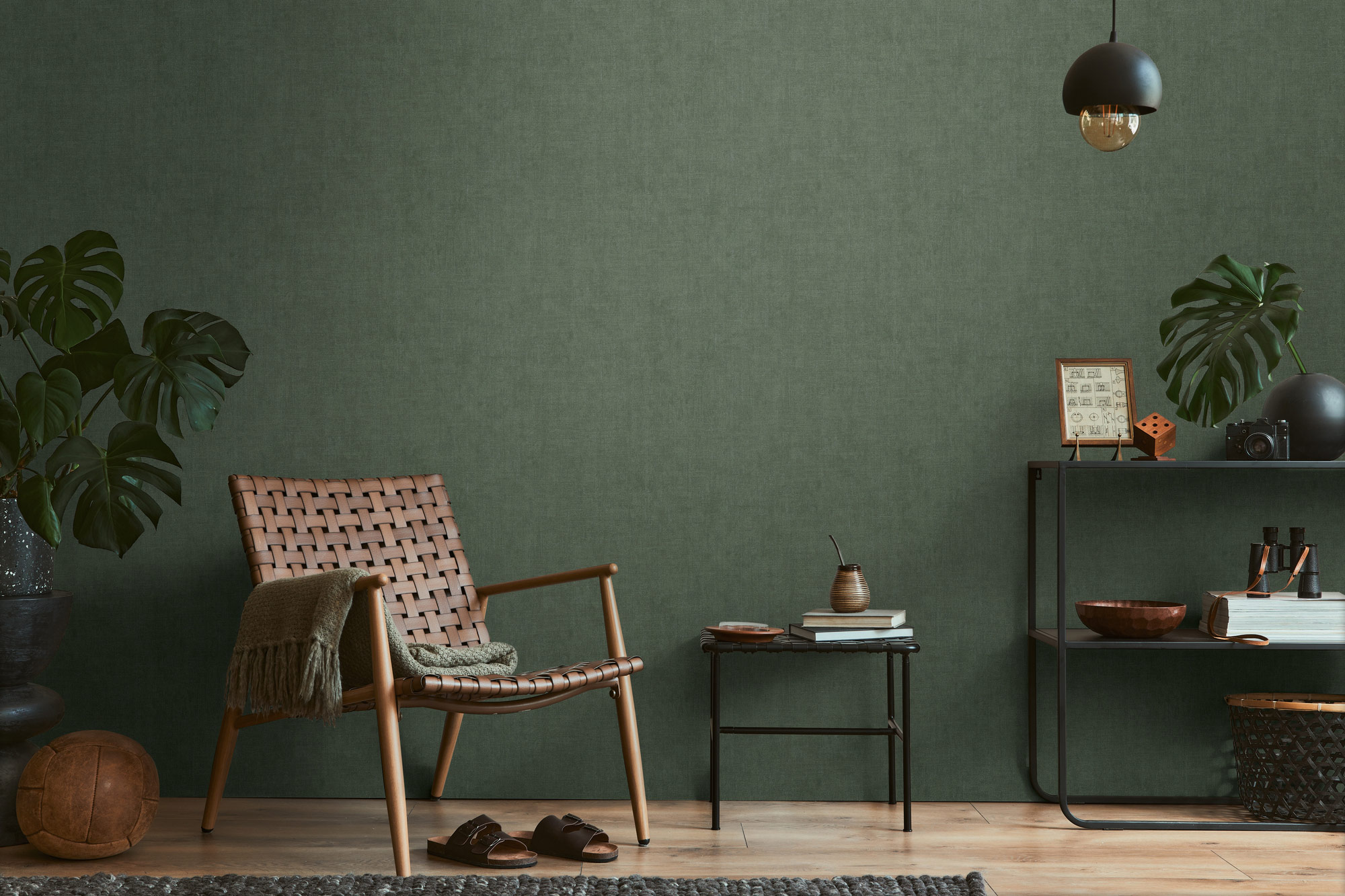 AS Vliestapete History of Art 2 Struktur Grün 790448