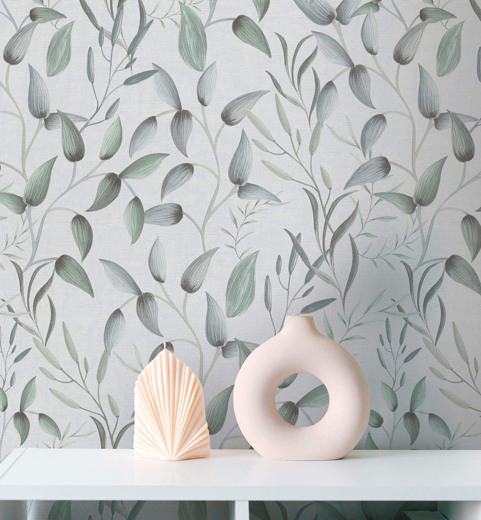 AS Vliestapete PintWalls II Blätter Grün 397452