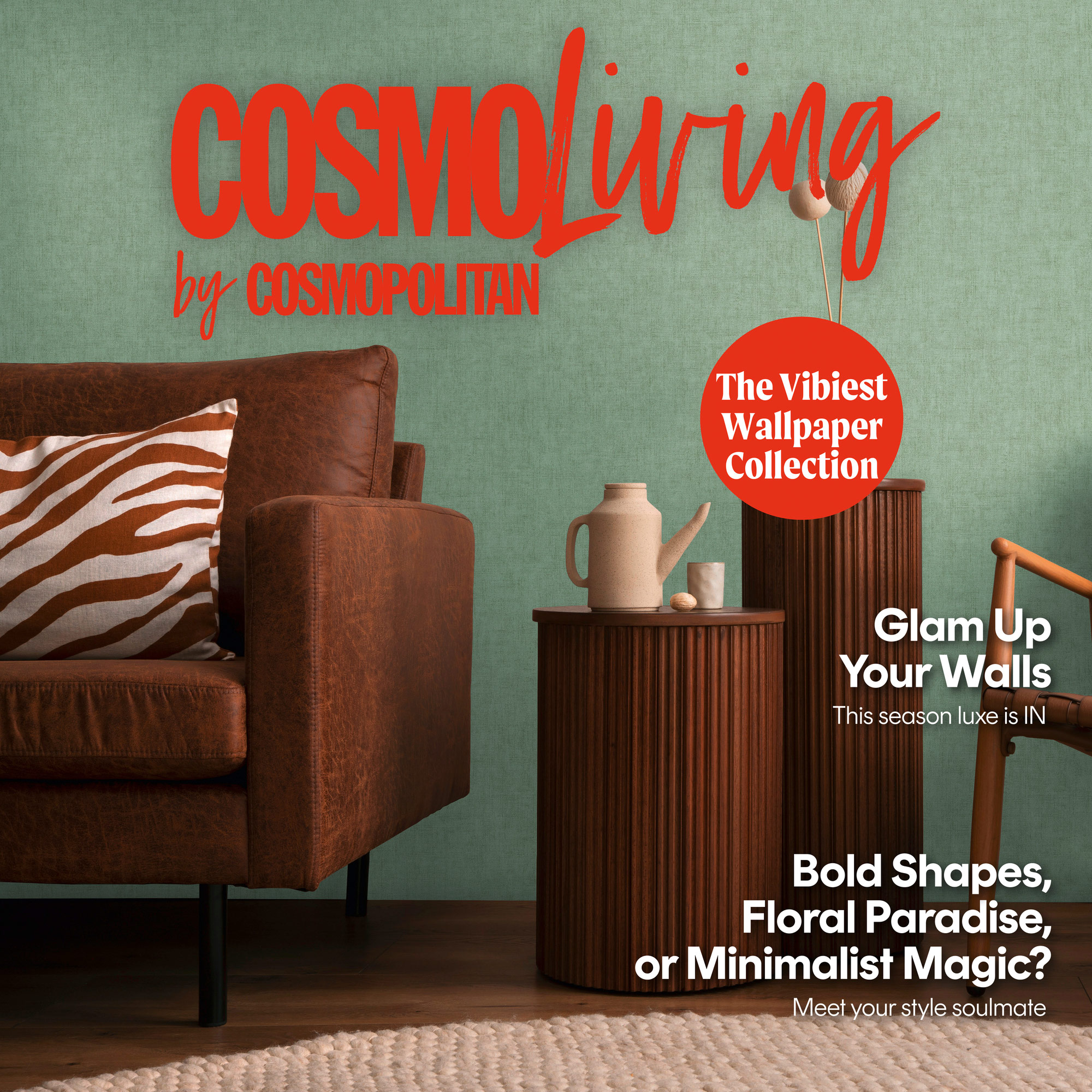 AS Vliestapete CosmoLiving Uni Grün 791101