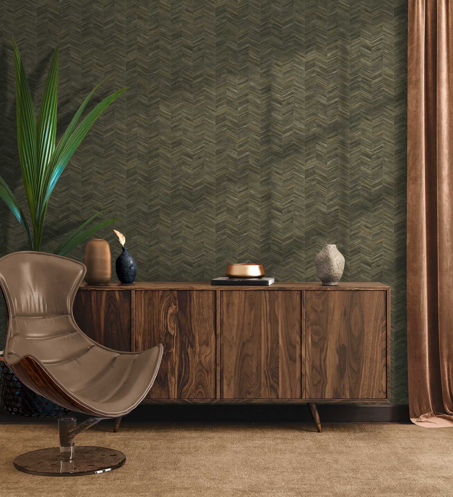 AS Creation Vliestapete Geo Effect schwarz 383097