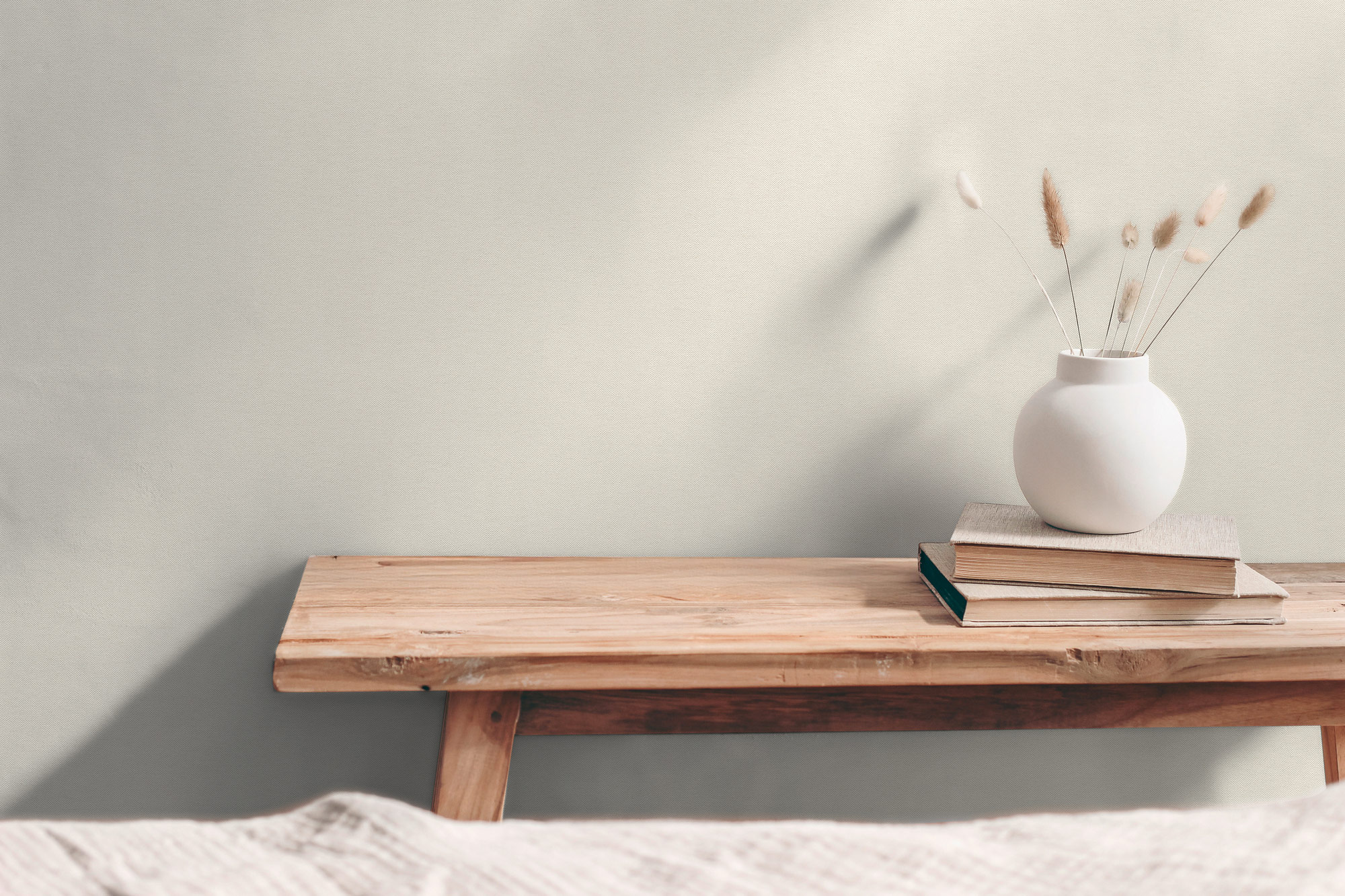 AS Vliestapete Hygge 3 Uni Creme 304863