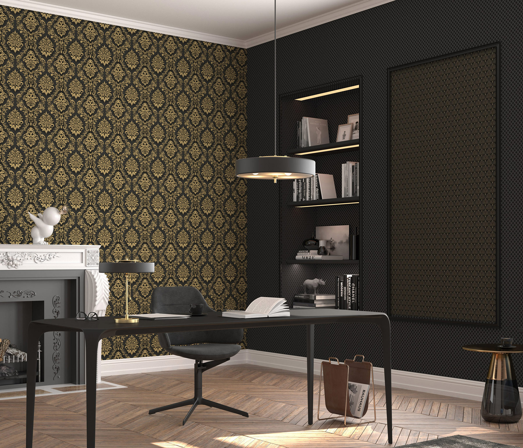 Erismann Vliestapete Versailles Barocktapete gold 1028815