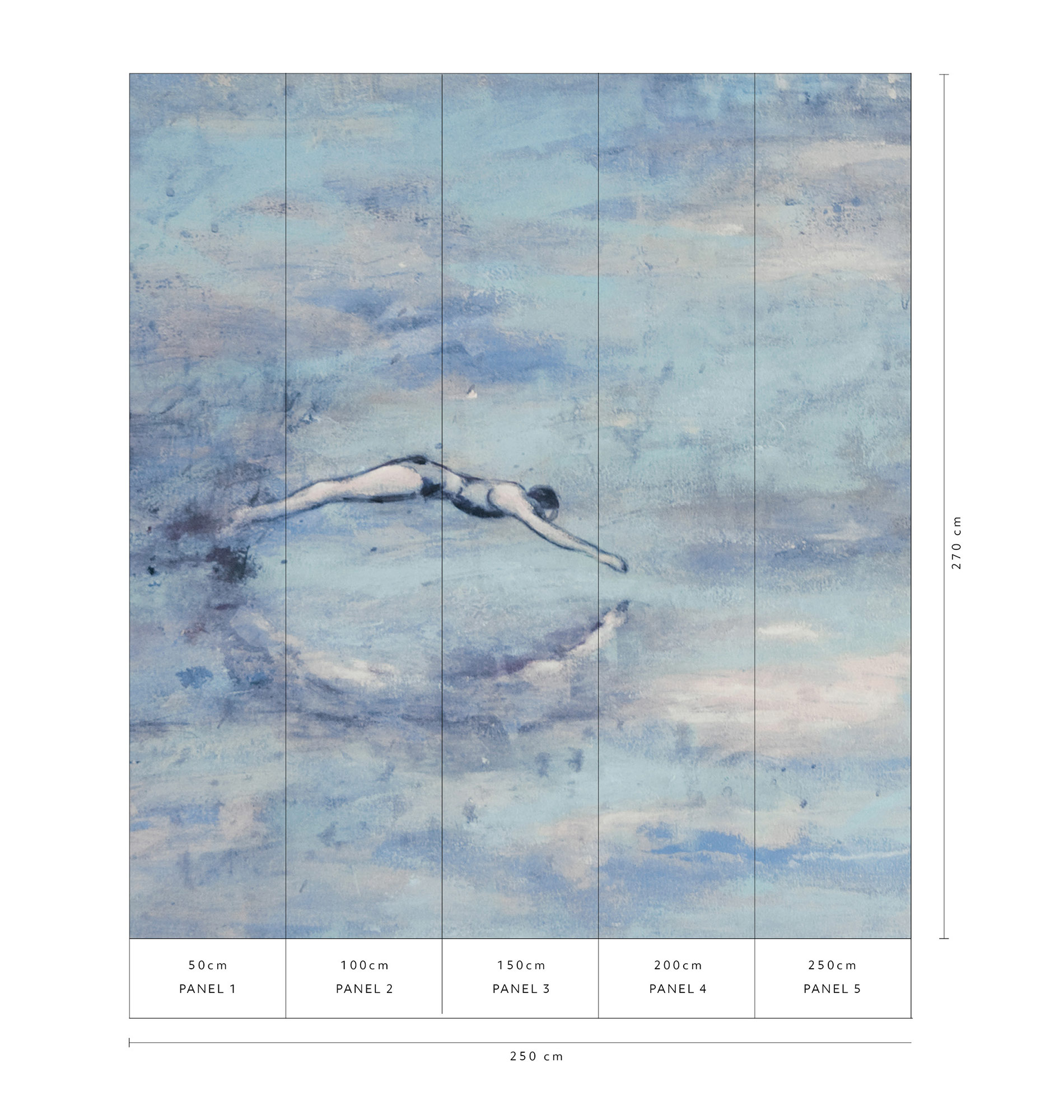 Erismann Fototapete GMK Art Edition Freisprung blau 223315