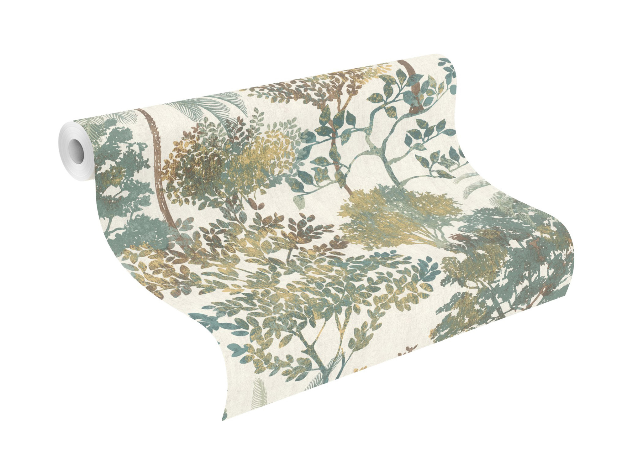 Rasch Vliestapete Symphony Grün-Petrol dunkel 867329