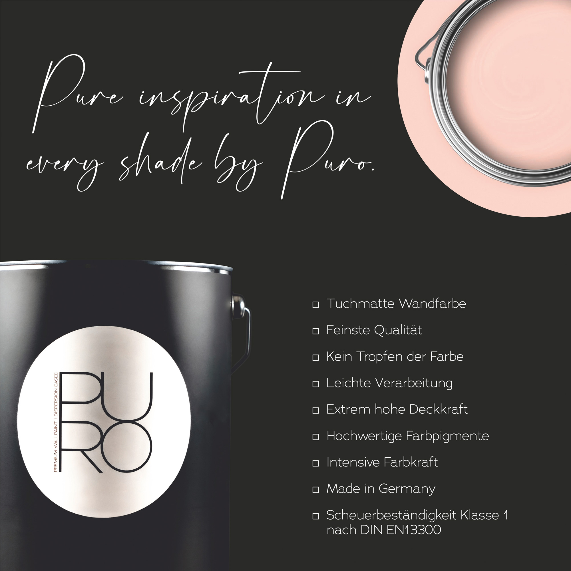 AS Premium Innenwandfarbe Puro c2014 varied red 1 L