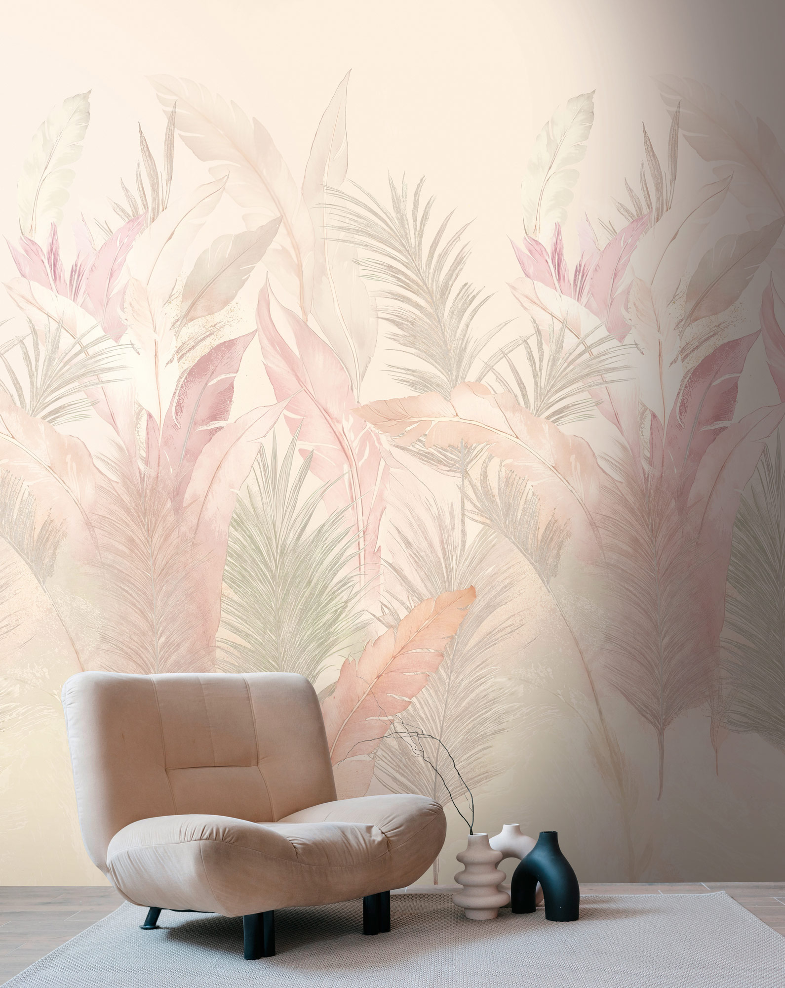 AS Fototapete The Wall 4 Tropisch Rosa 791414