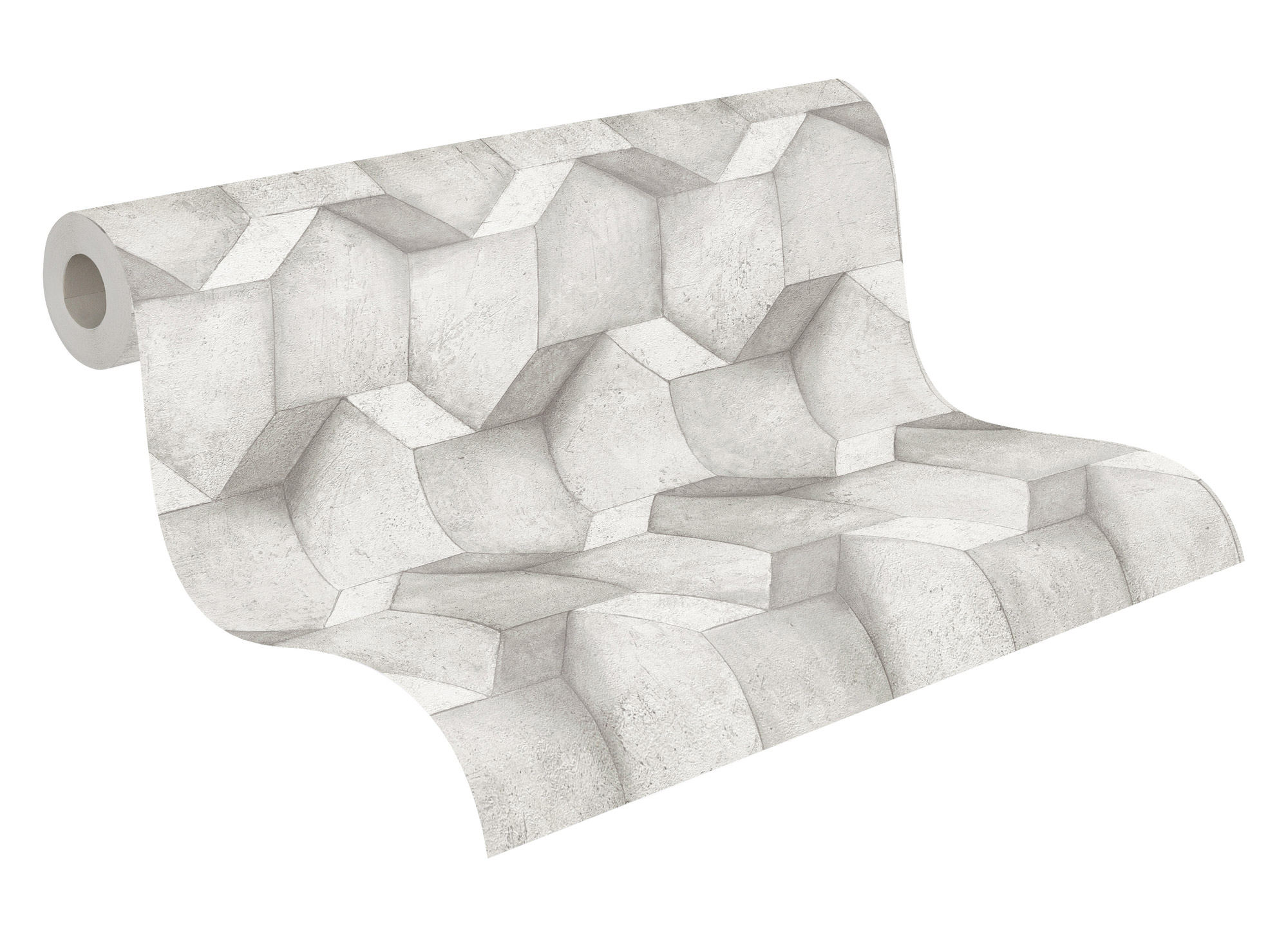 AS Vliestapete The BOS hellgrau Betonoptik 388274