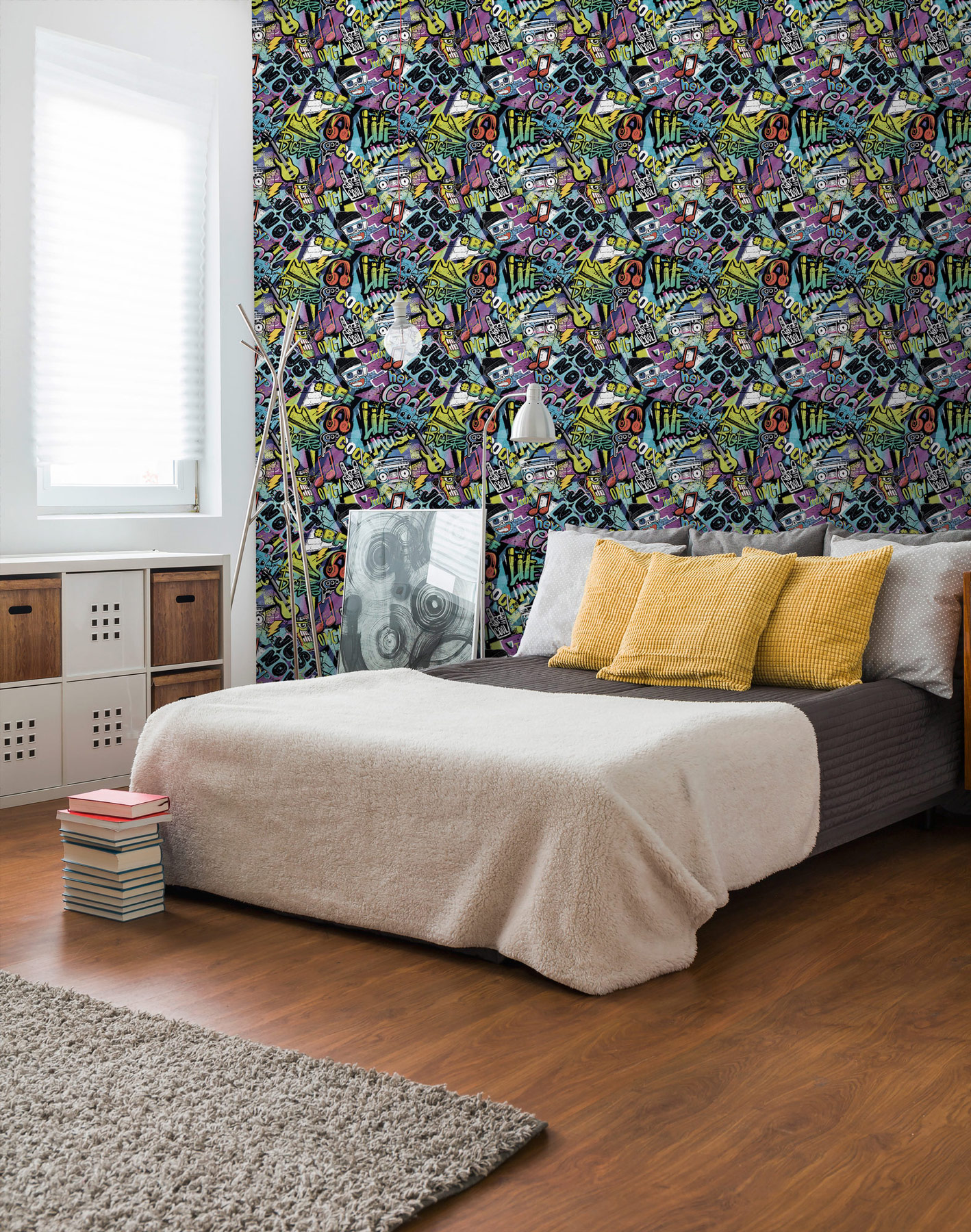 AS Vliestapete Lilly & Luis Graffiti Bunt 771421