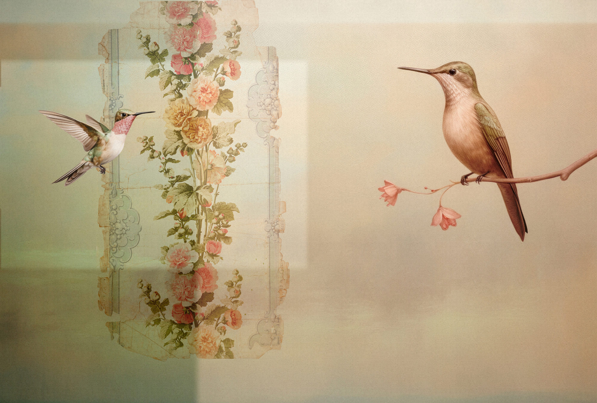 AS Fototapete Walls by Patel 5 Vögel Beige DD134603