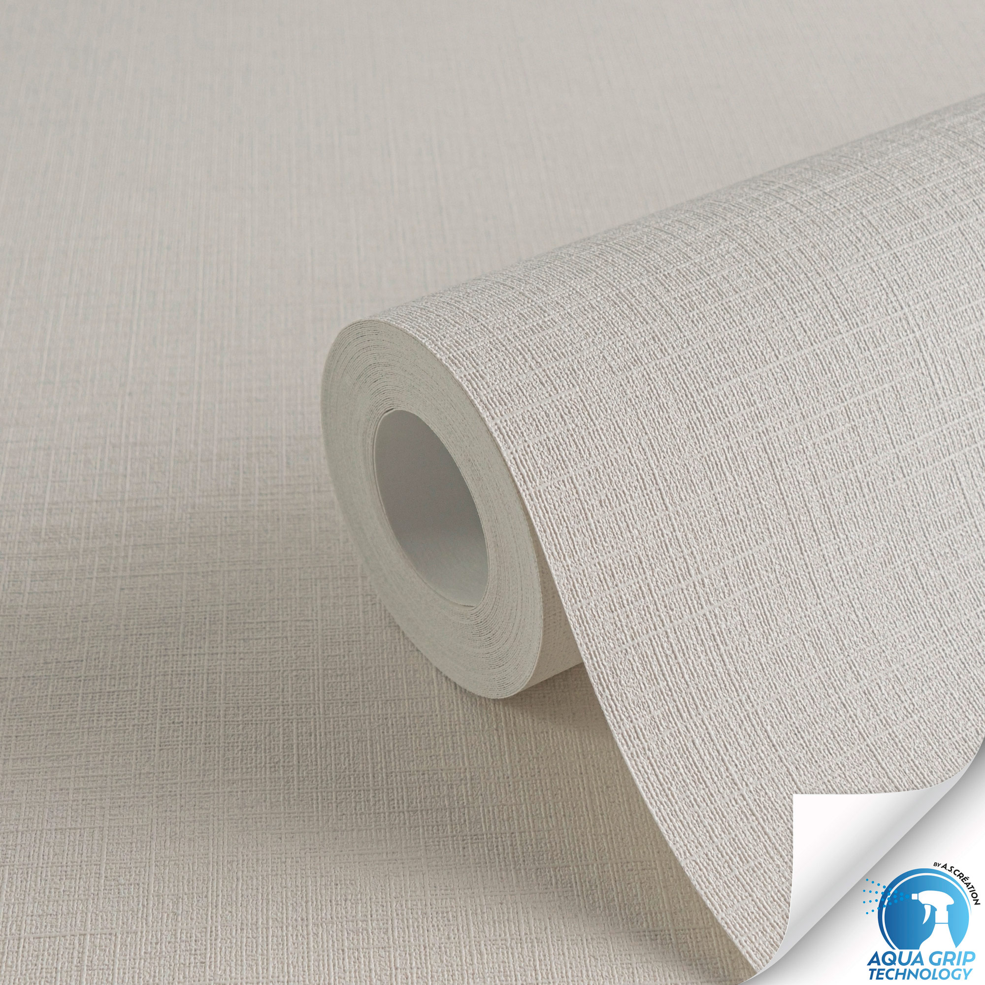 AS Vliestapete WOW Designdrop Unitapete Hellgrau 785755