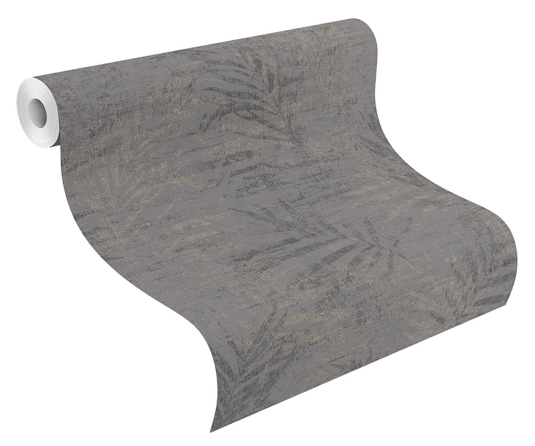 Rasch Vliestapete Poetry II Zweige Blätter grau 546620