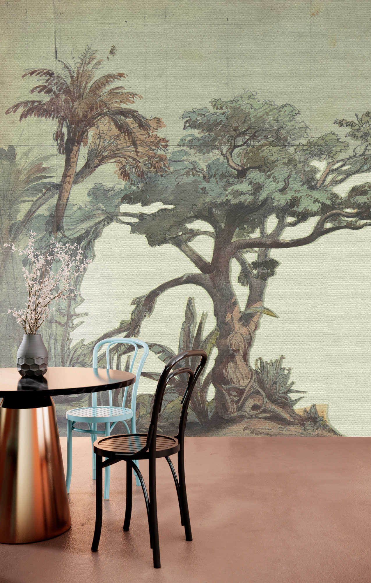 AS Fototapete Walls by Patel 5 Bäume Grün DD134429