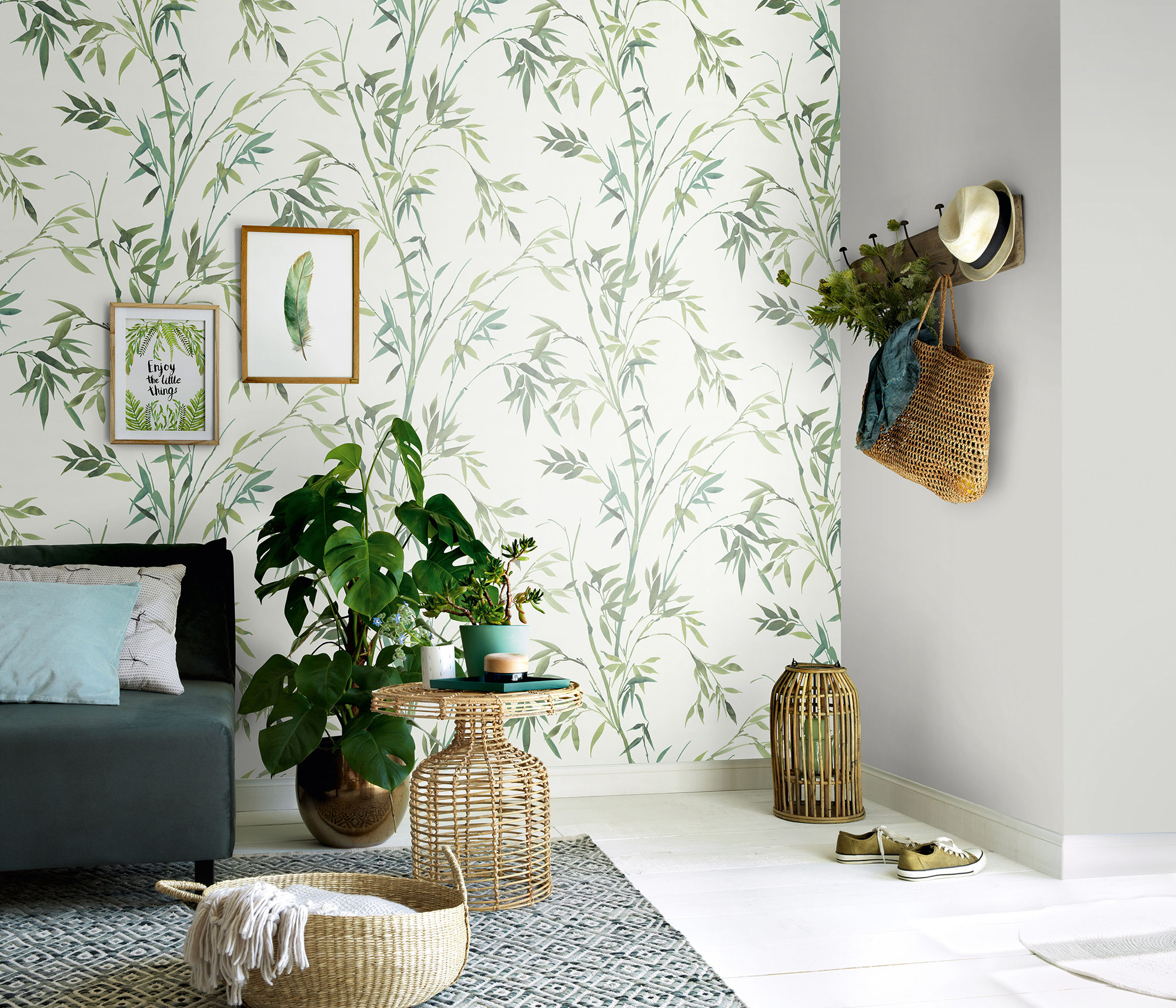 Erismann Vliestapete Martinique grün 1038807