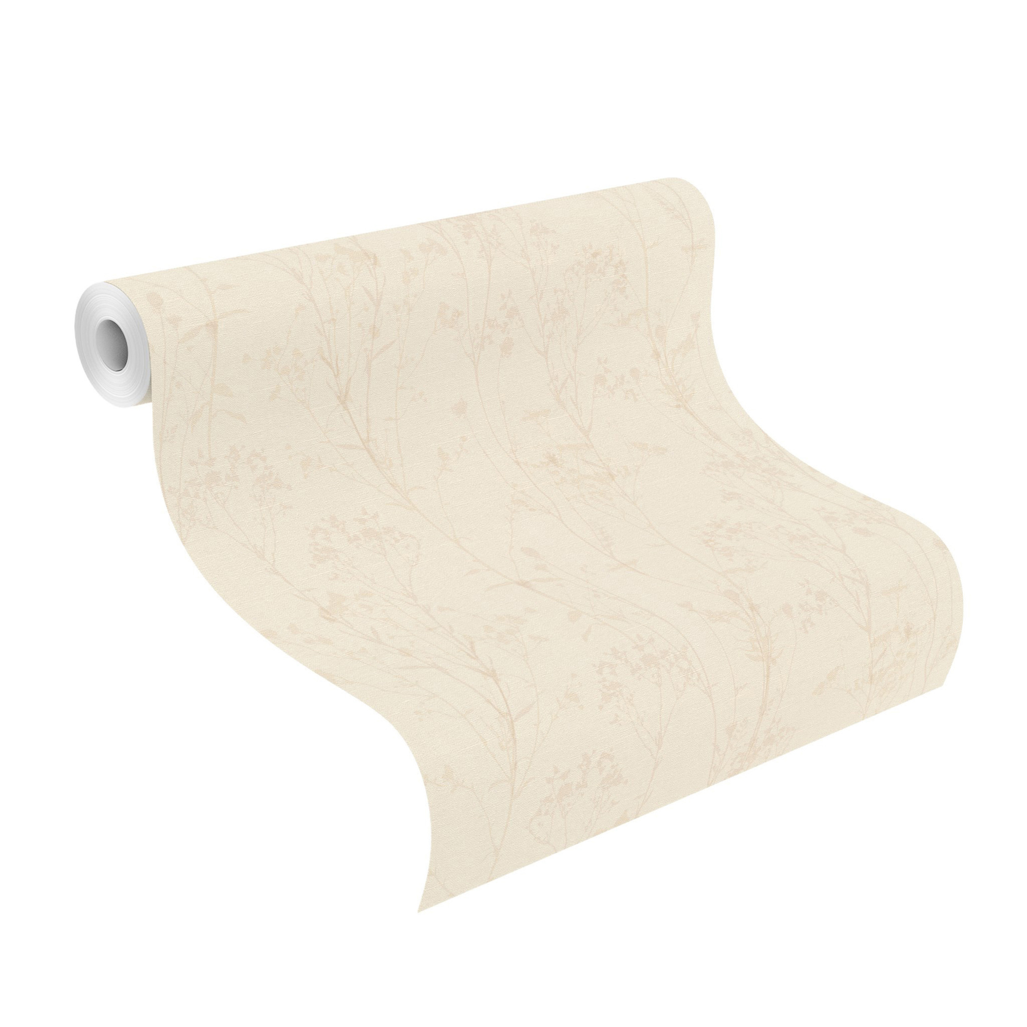 Rasch Vliestapete Peonies Beige Floral 582130