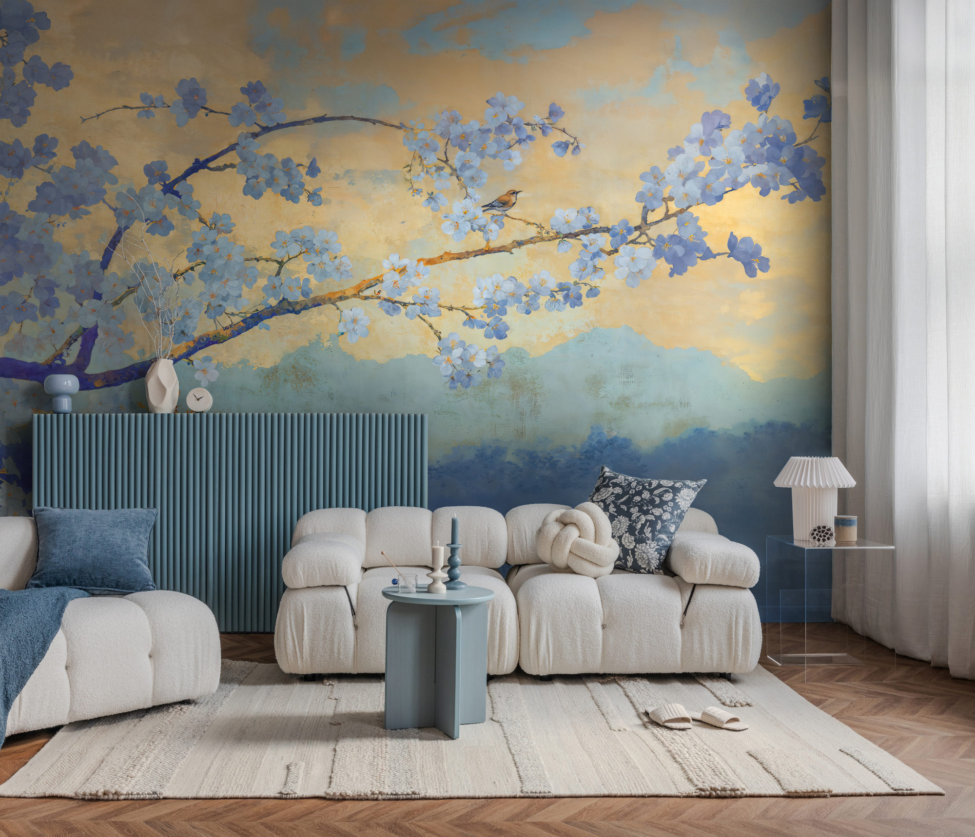 AS Fototapete The Wall 4 Berge Blau 792222