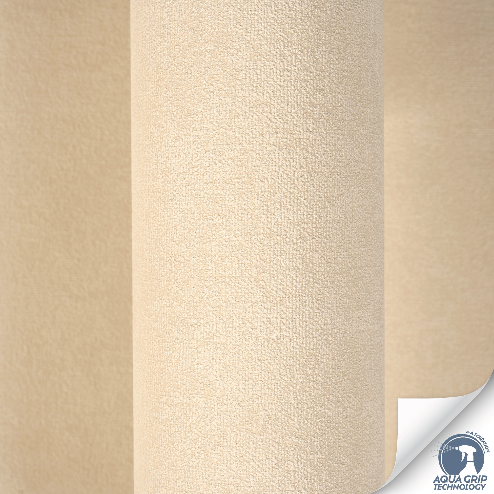 AS Vliestapete Cosiness Designdrop 2 Unitapete Beige 792843