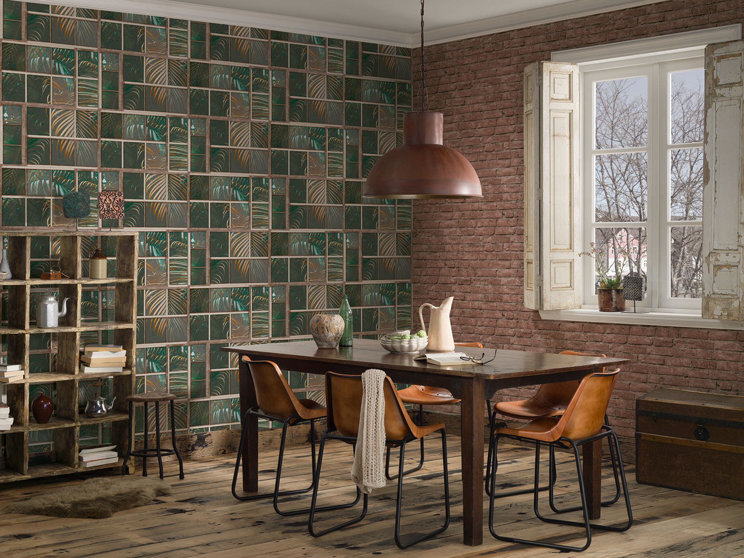 AS Vliestapete Industrial Dschungeltapete braun 377401