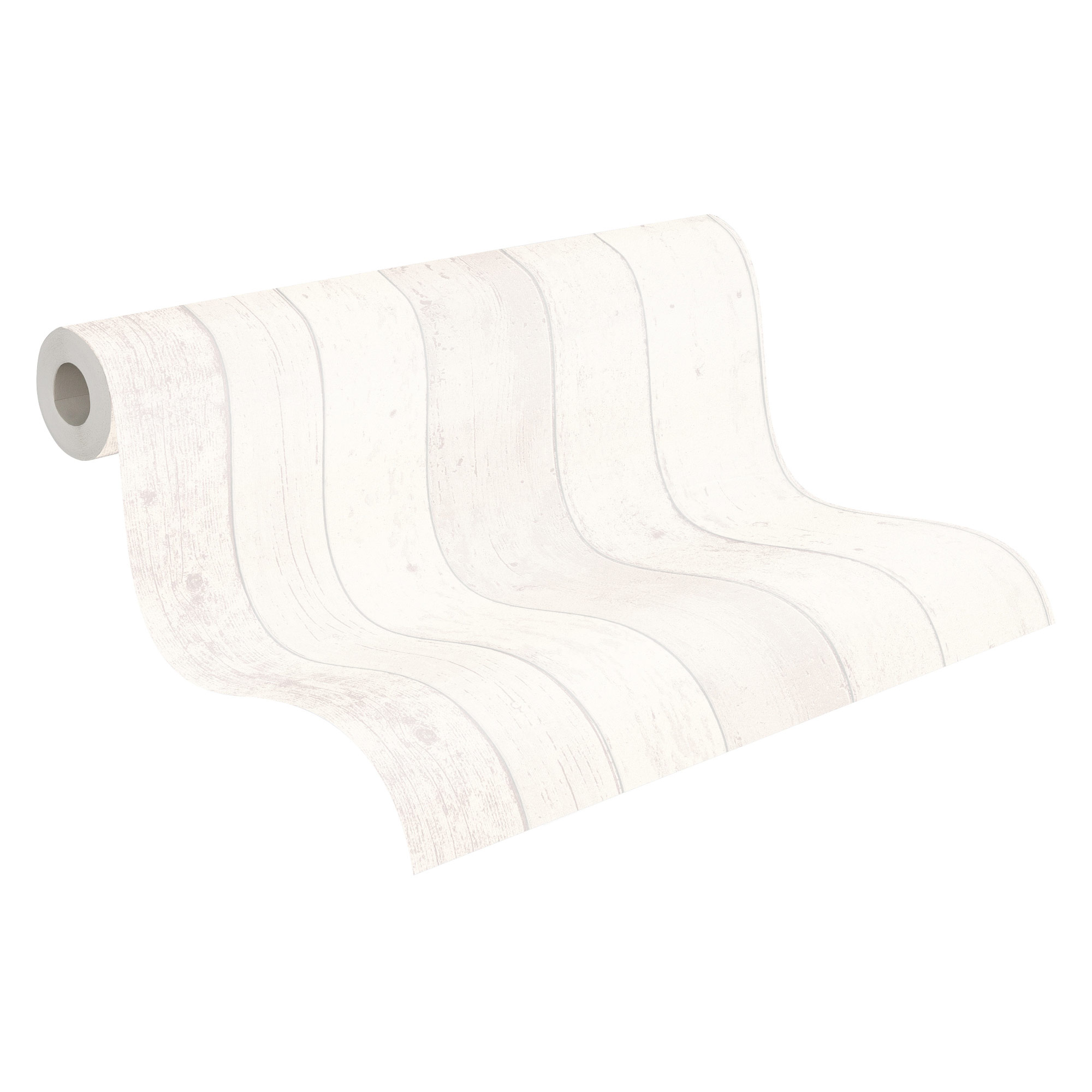 AS Vliestapete Elements 2 Holzoptik Weiß 855046