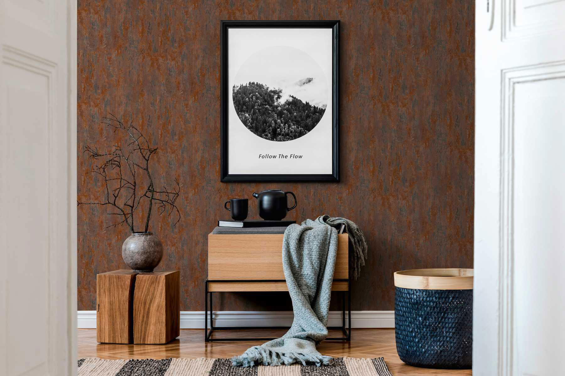 AS Vliestapete Trendwall 2 Rostoptik braun 326511