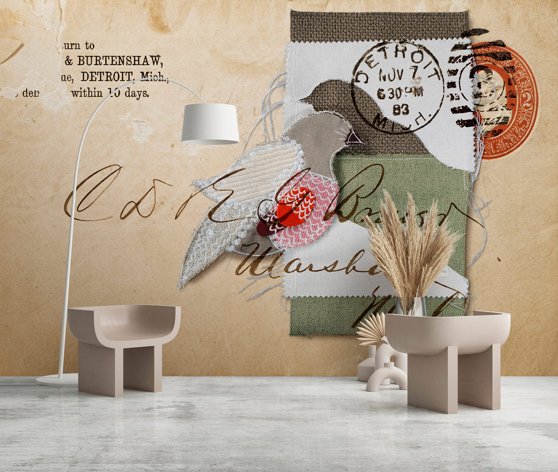 AS Fototapete Walls by Patel 5 Brief Beige DD134357