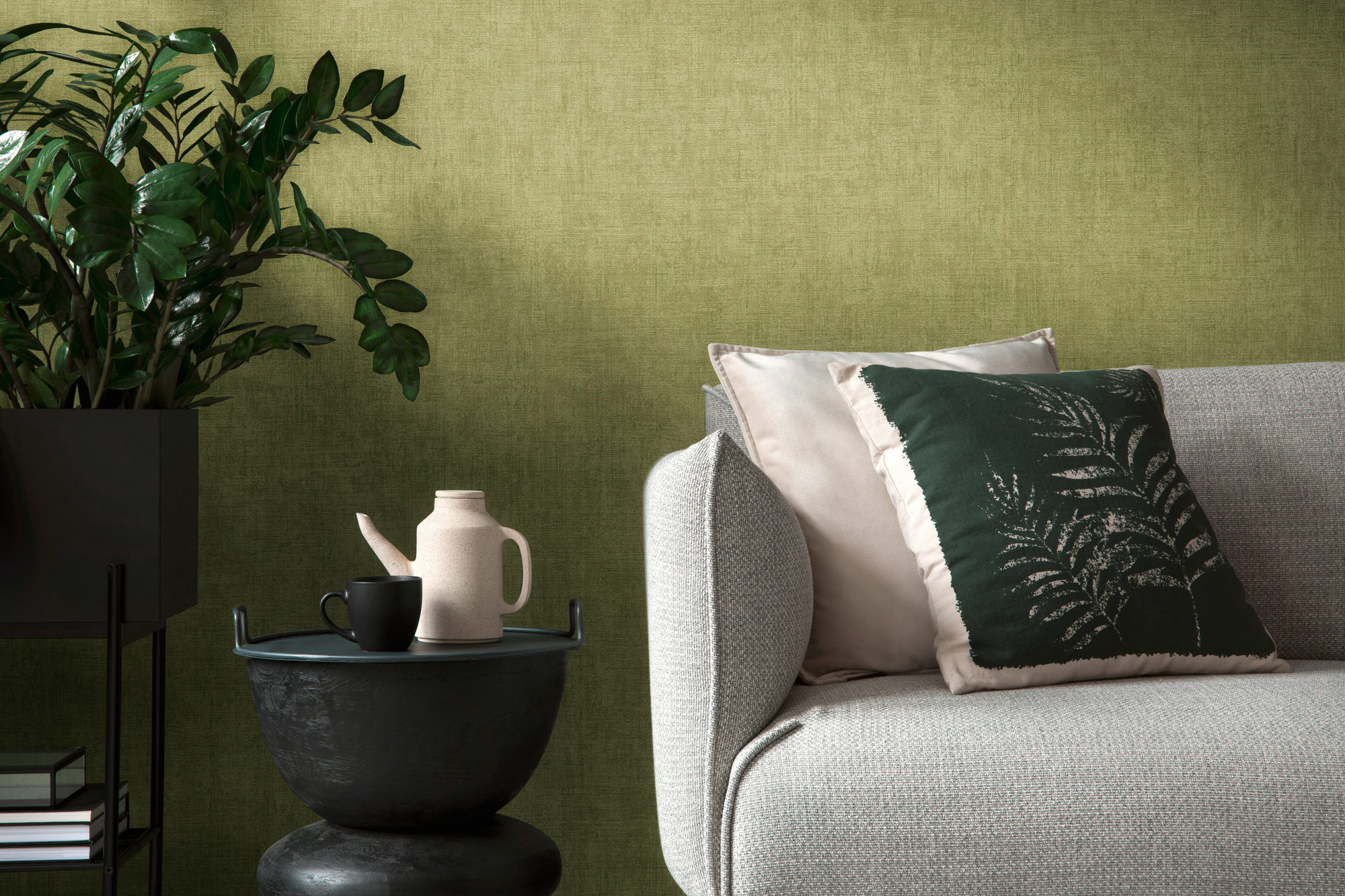 AS Vliestapete History of Art 2 Struktur Grün 373344