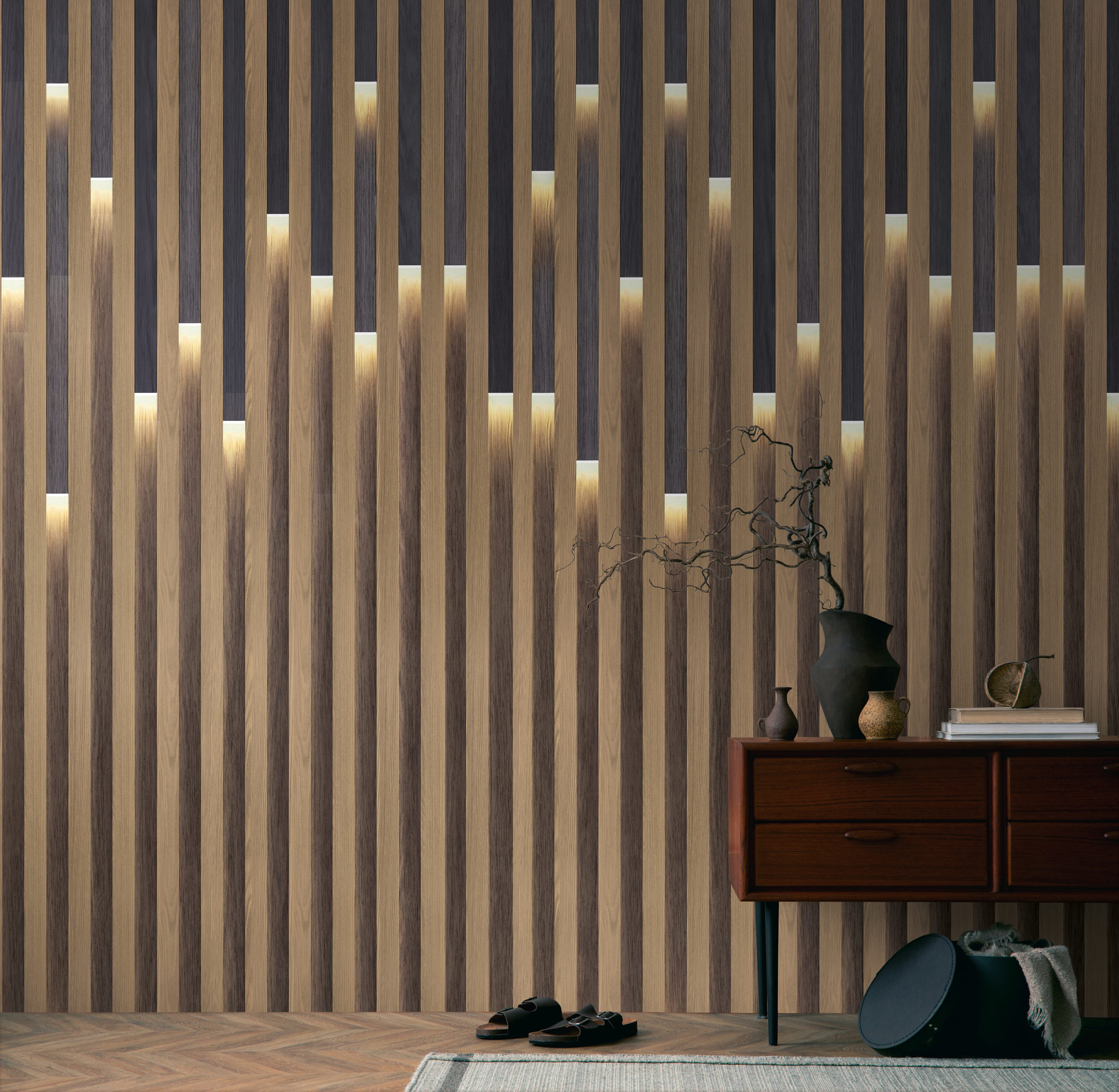 AS Fototapete The Wall 4 3D Optik Braun 781221