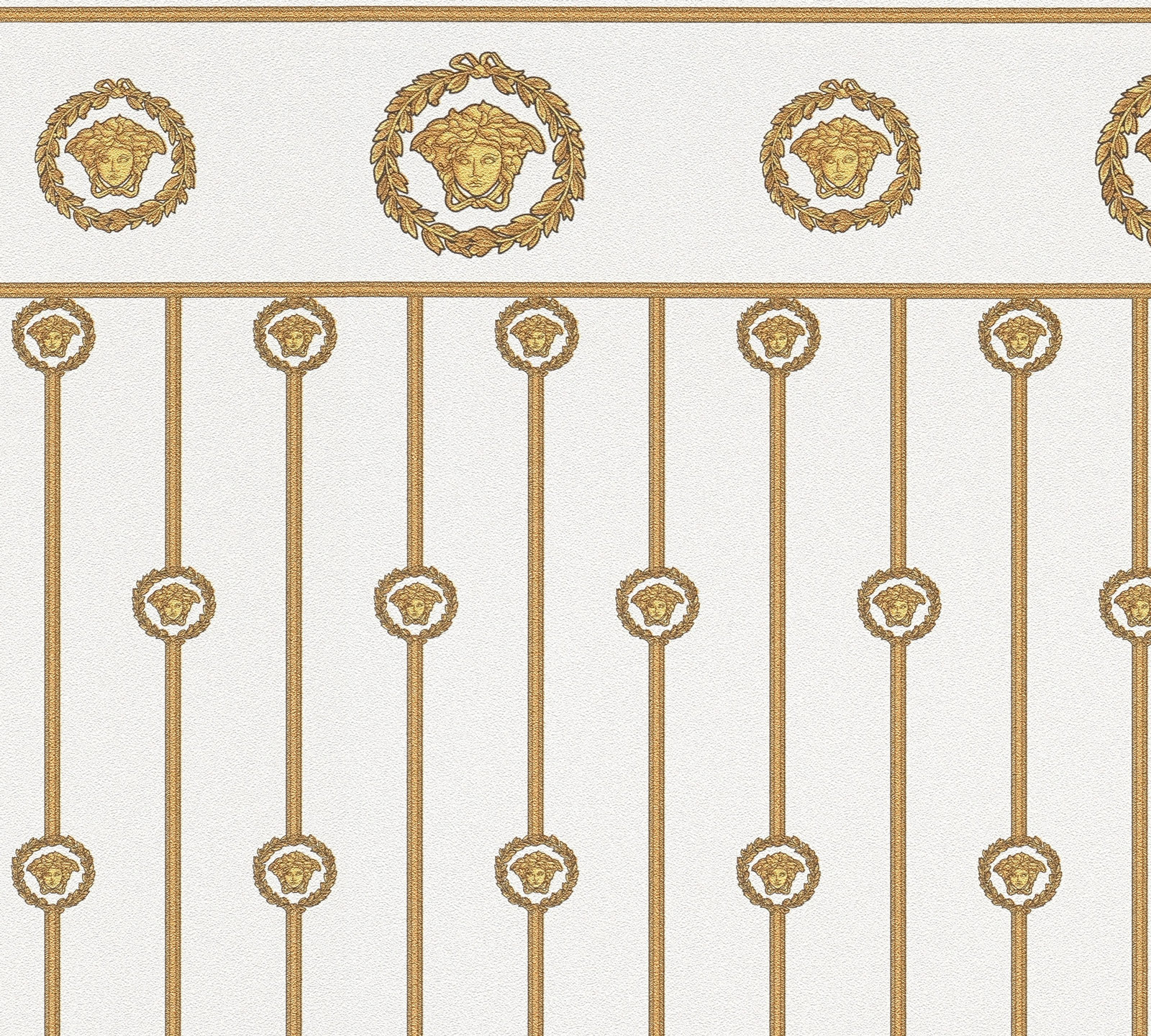 AS Vliestapete Versace 6 Barock Tapete Weiß 791311