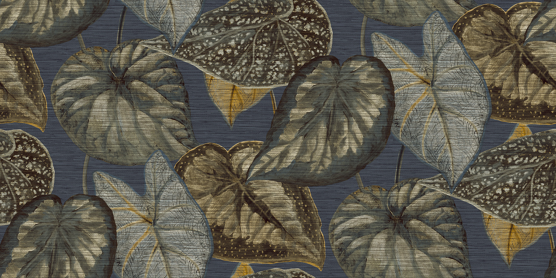 Thomas Vliestapete Pacific Island blau Blätter TA25055