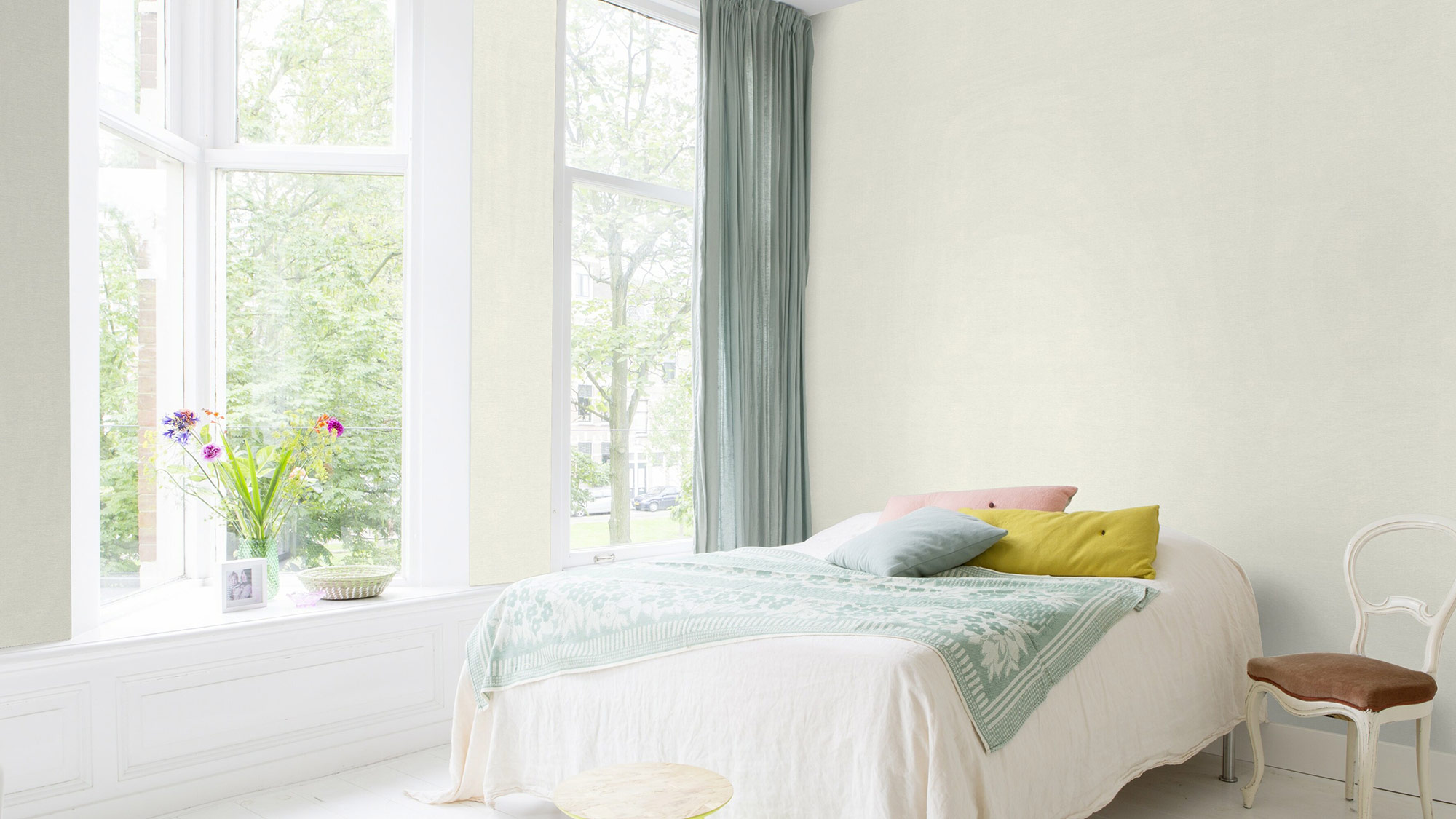 Rasch Vliestapete Welcome Home Weiß-Cremeweiß 654110