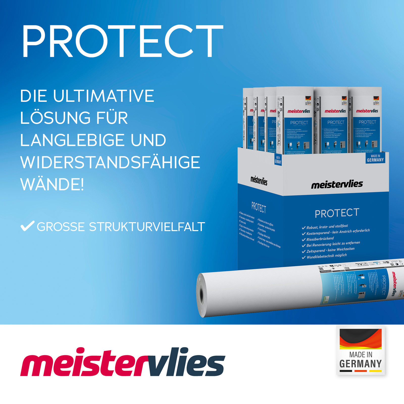 AS Vliestapete Meistervlies 8 überstreichbar 252418